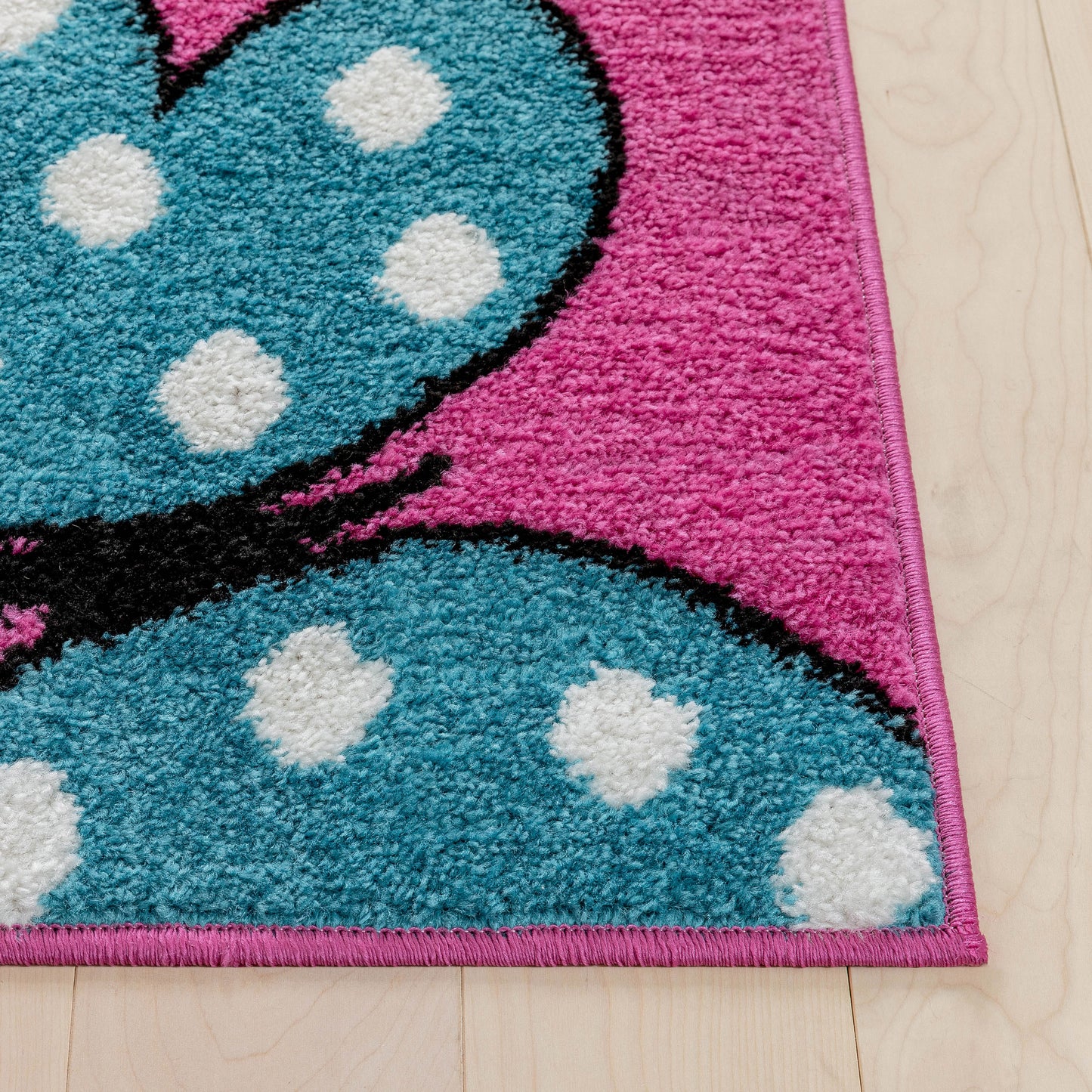 Starbright Daisy Butterflies Pink Kids Rug 0930