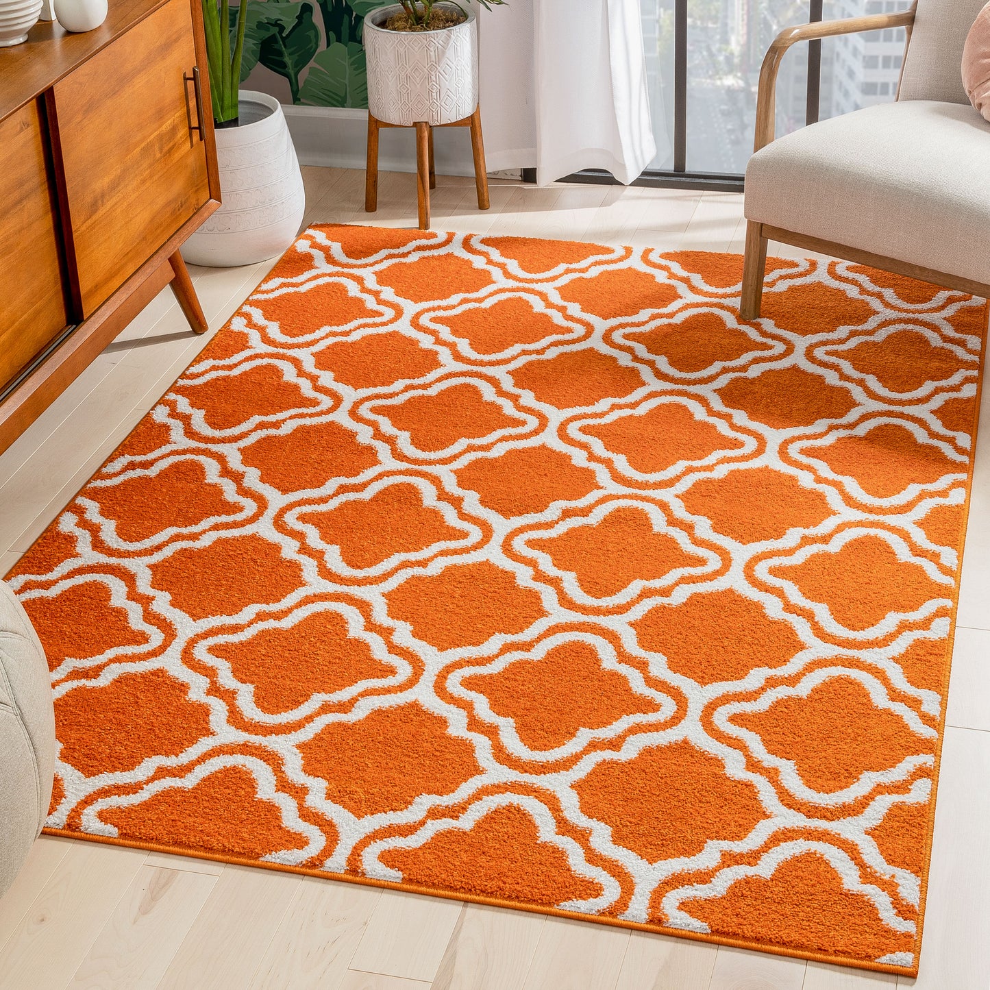 Starbright Calipso Orange Kids Rug 0949