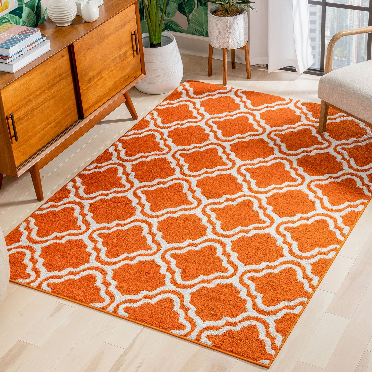 Starbright Calipso Orange Kids Rug 0949