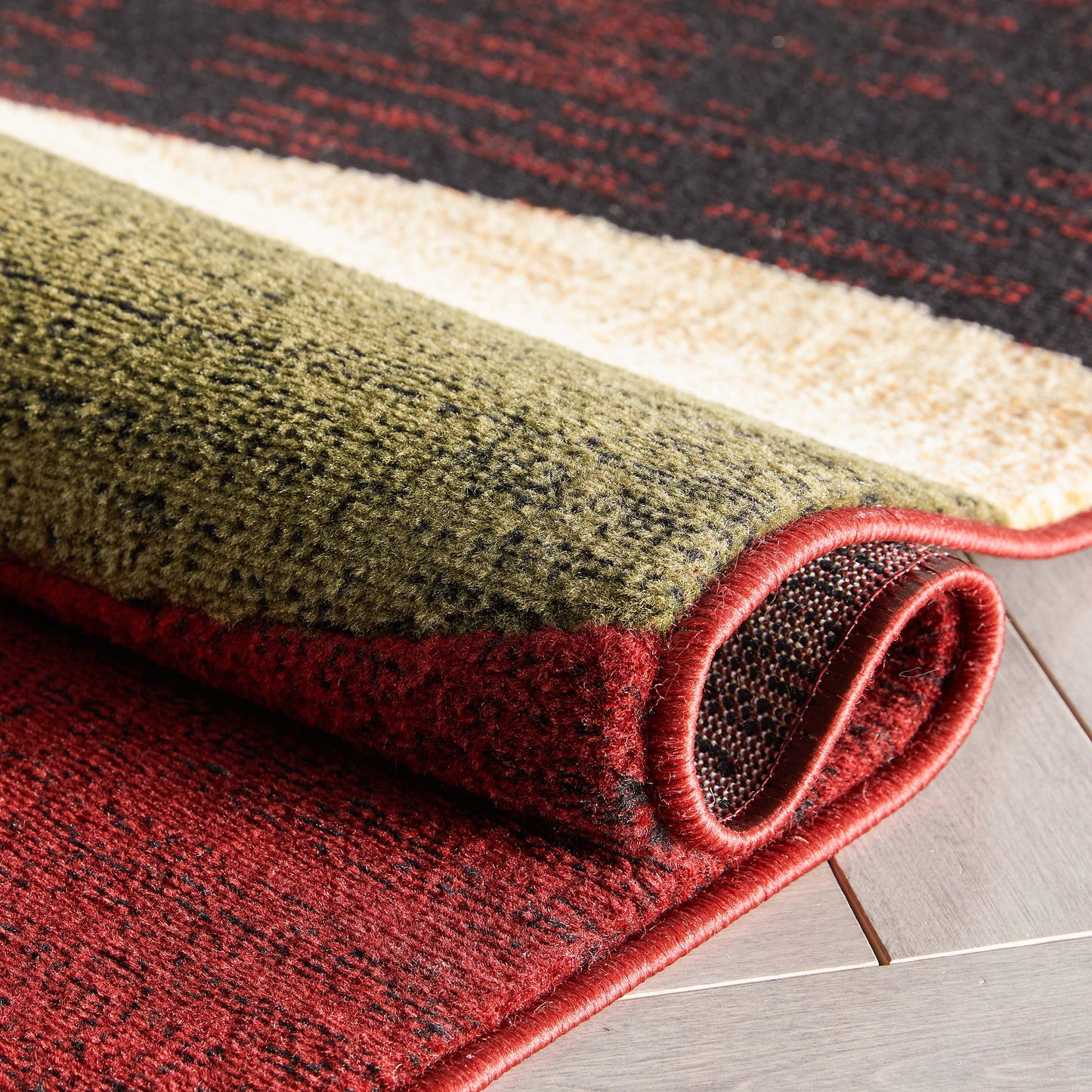 Bingo Red Modern Rug 1940