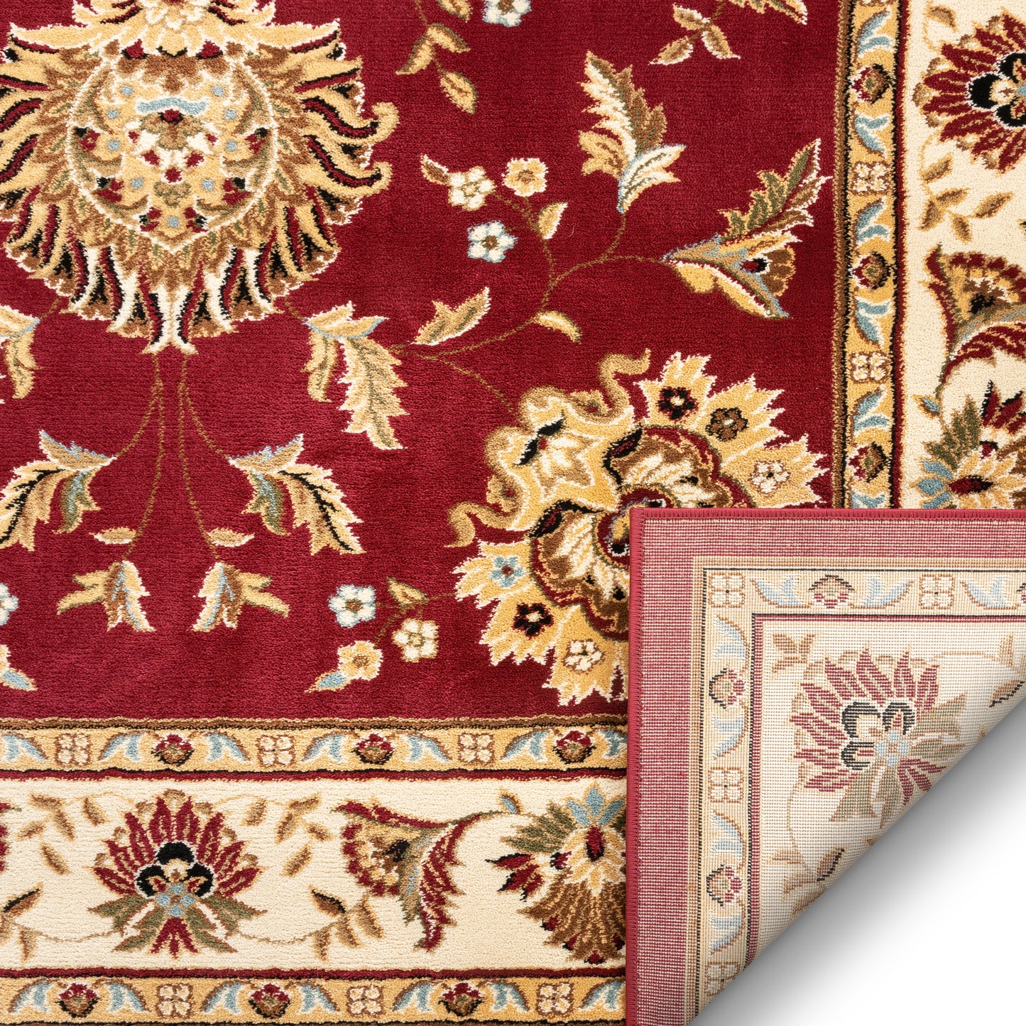 Abbasi Red Traditional Rug 3600