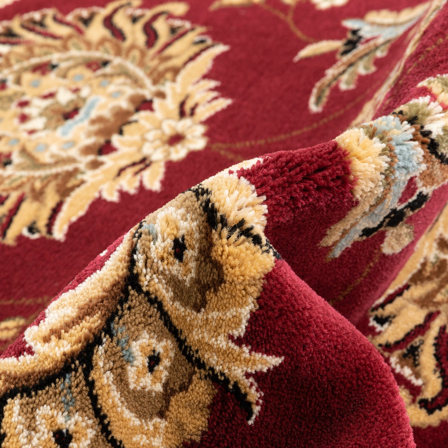 Abbasi Red Traditional Rug 3600