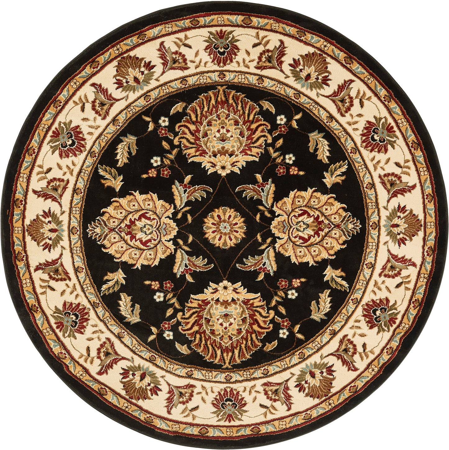 Abbasi Black Traditional Rug 3603