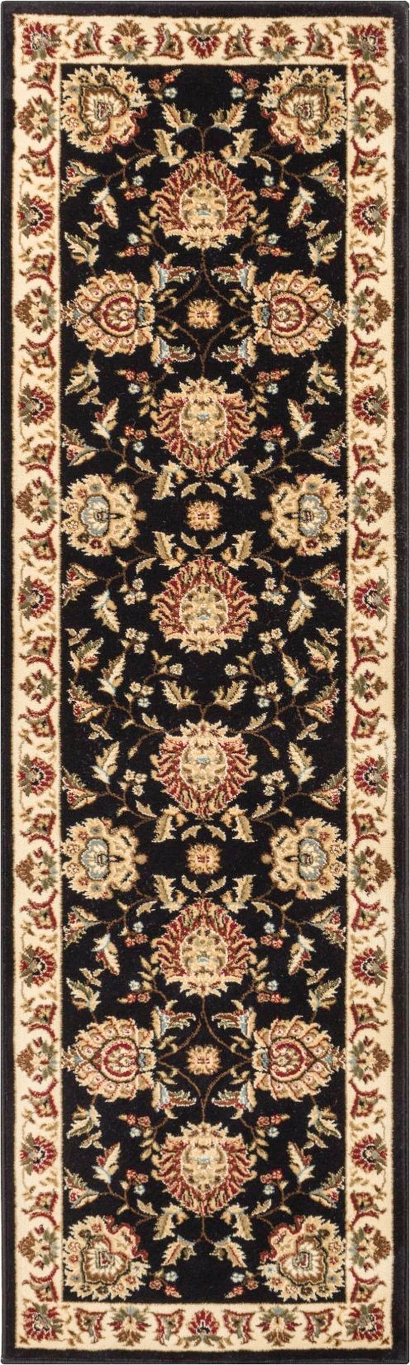 Abbasi Black Traditional Rug 3603