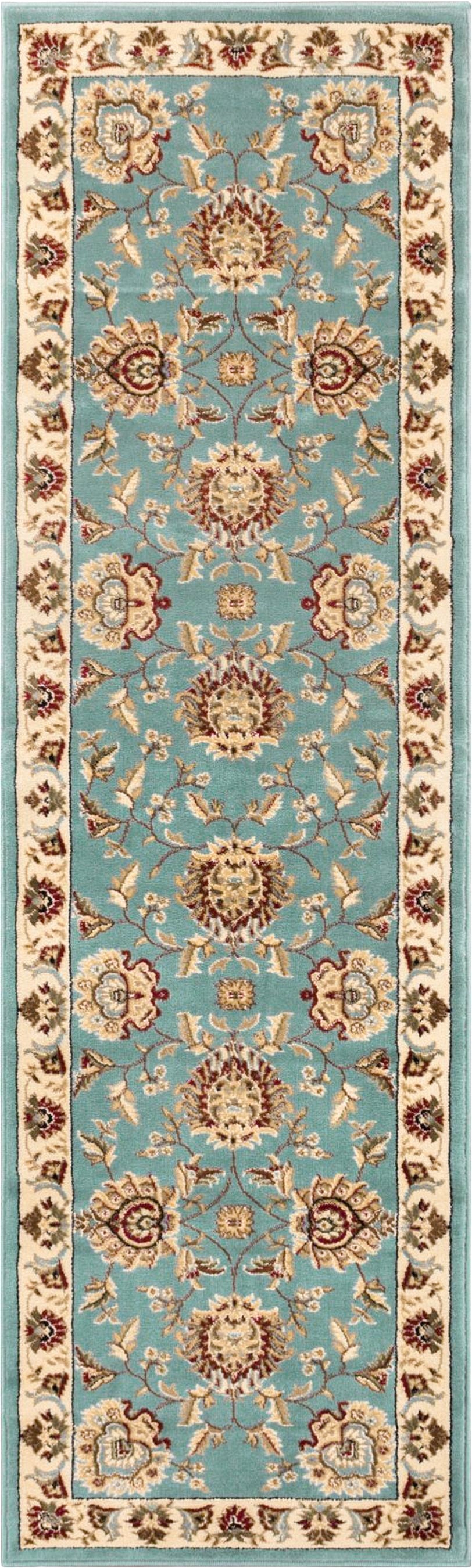 Abbasi Light Blue Traditional Rug 3606