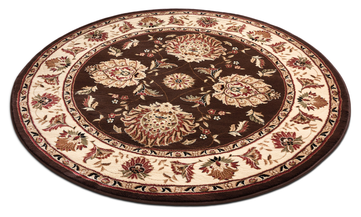 Abbasi Brown Traditional Rug 3607