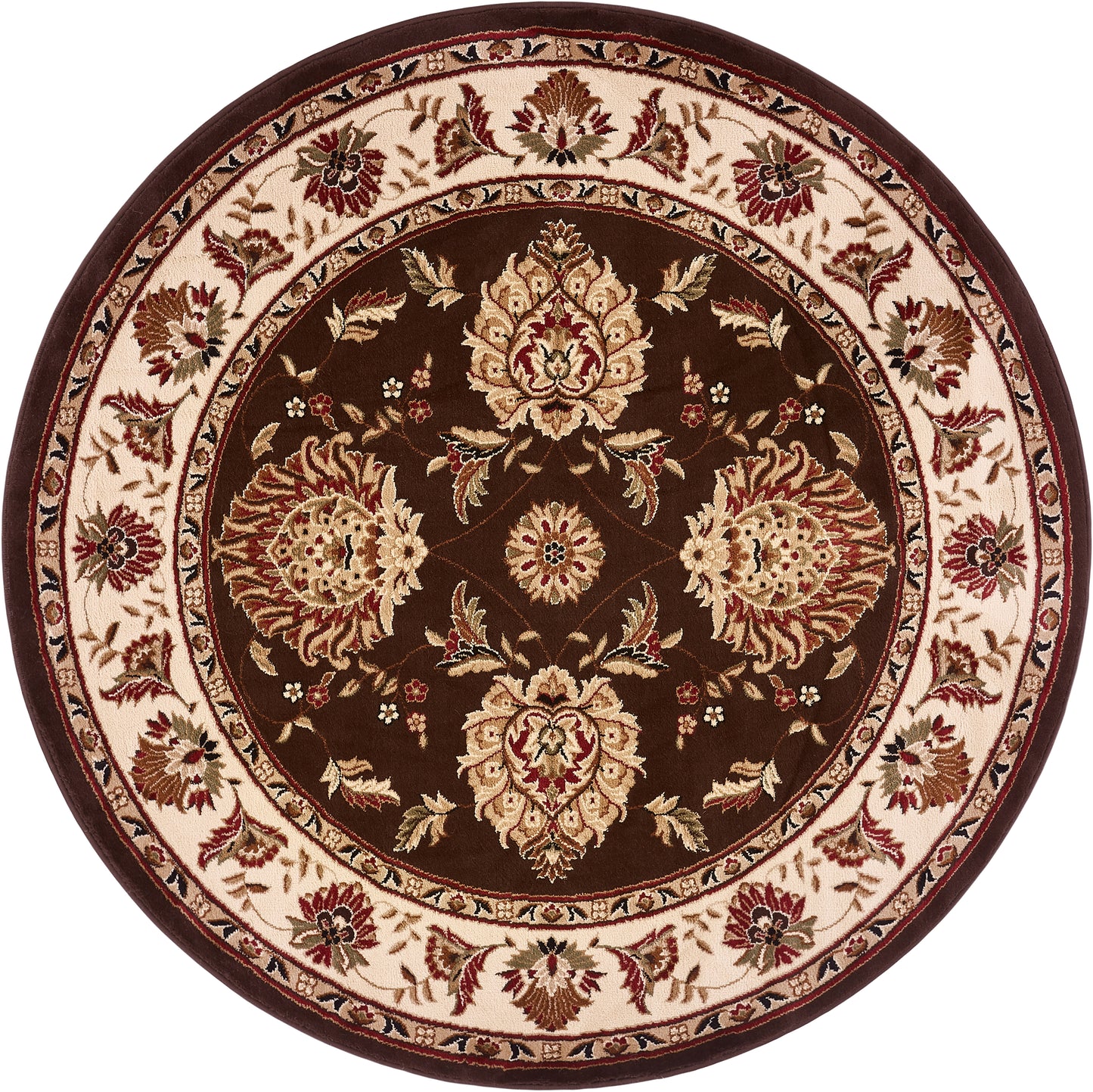 Abbasi Brown Traditional Rug 3607