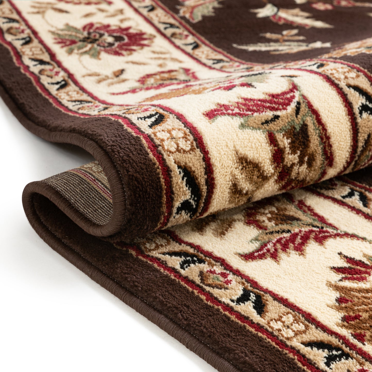 Abbasi Brown Traditional Rug 3607