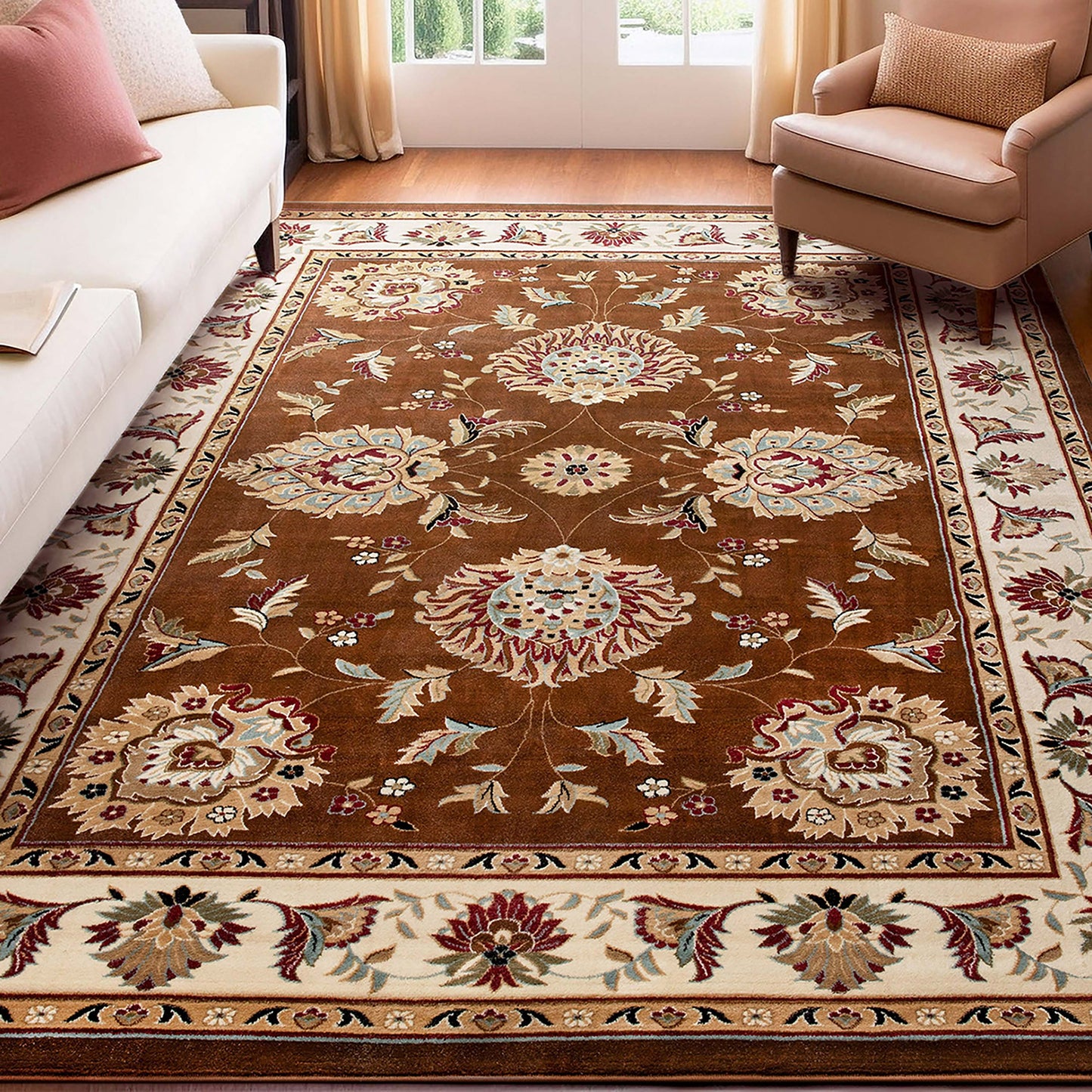 Timeless Abbasi Simmar Chocolate Rug 3609