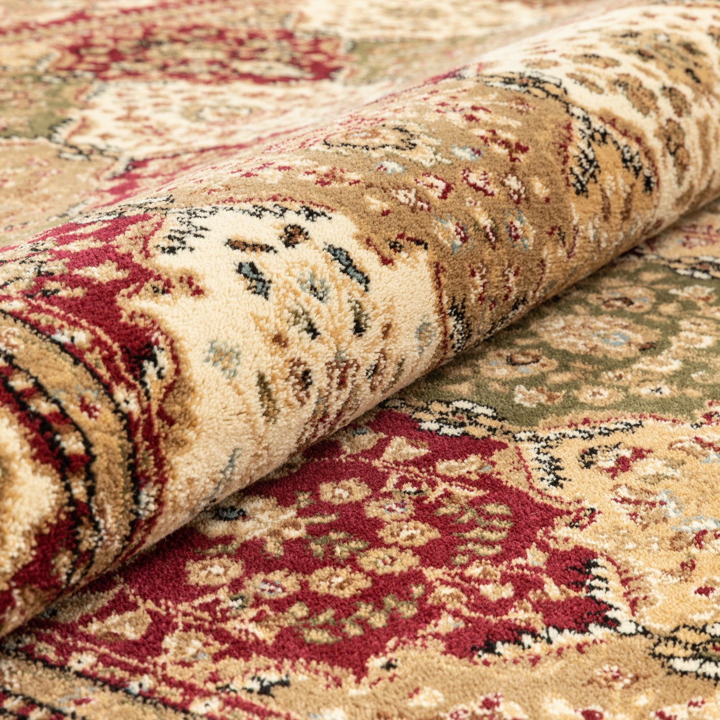 Mina-Khani Red Traditional Rug 3610