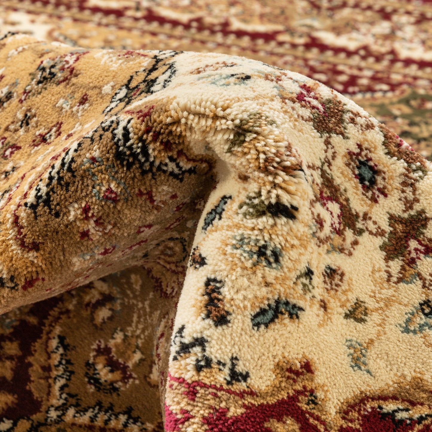 Mina-Khani Red Traditional Rug 3610