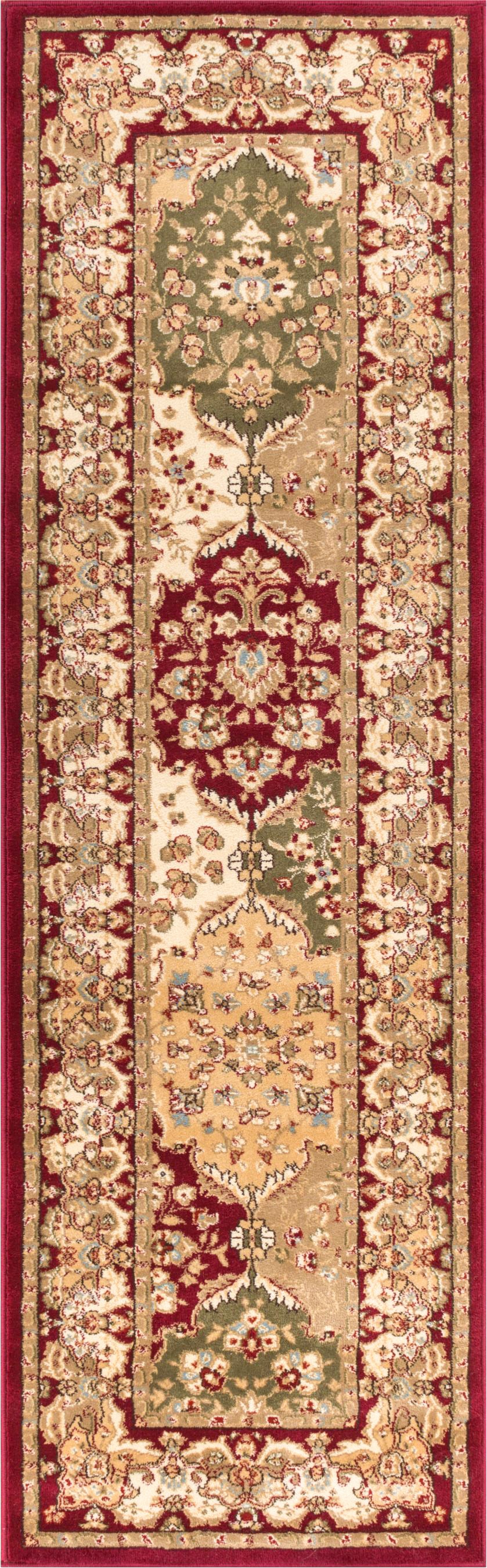 Mina-Khani Red Traditional Rug 3610