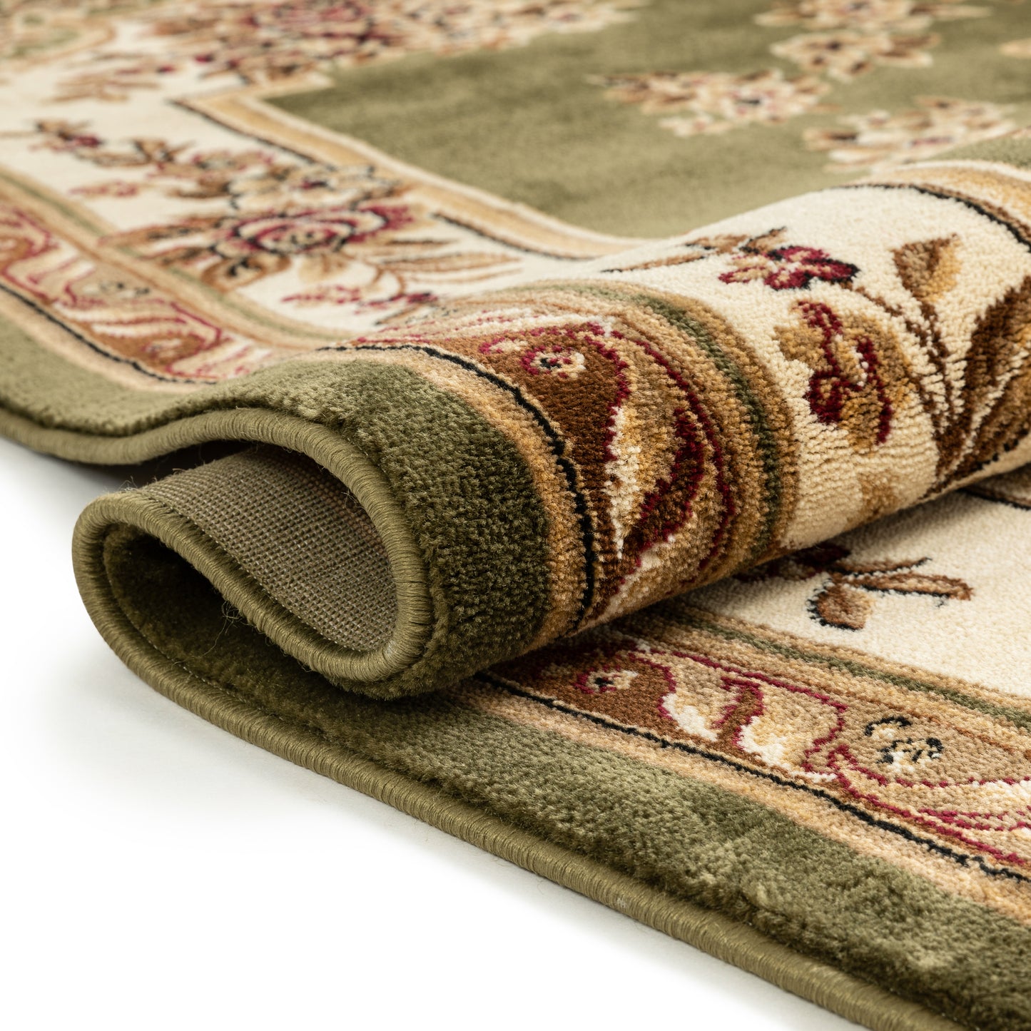 Le Petit Palais Green Traditional Rug 3635
