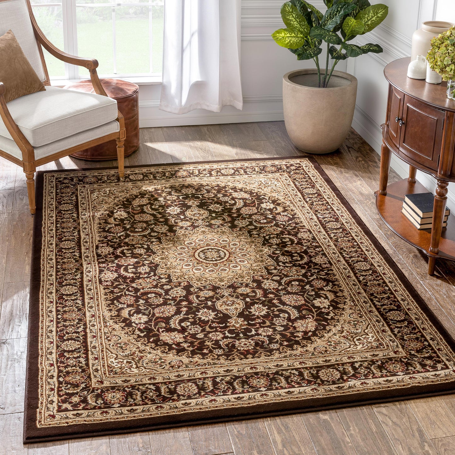 Aviva Brown Traditional Rug 3647