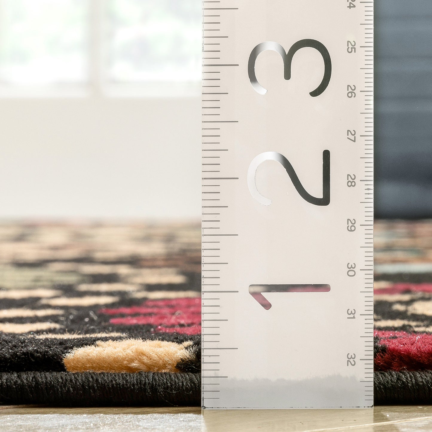 Orchid Fields Black Contemporary Rug 54763