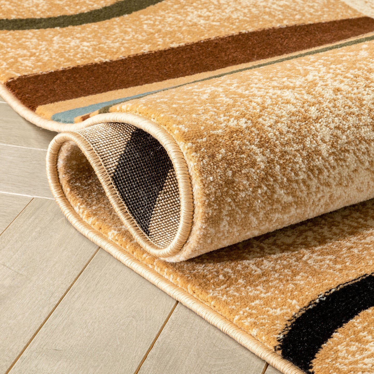 Arcs & Shapes Ivory Modern Rug 54782