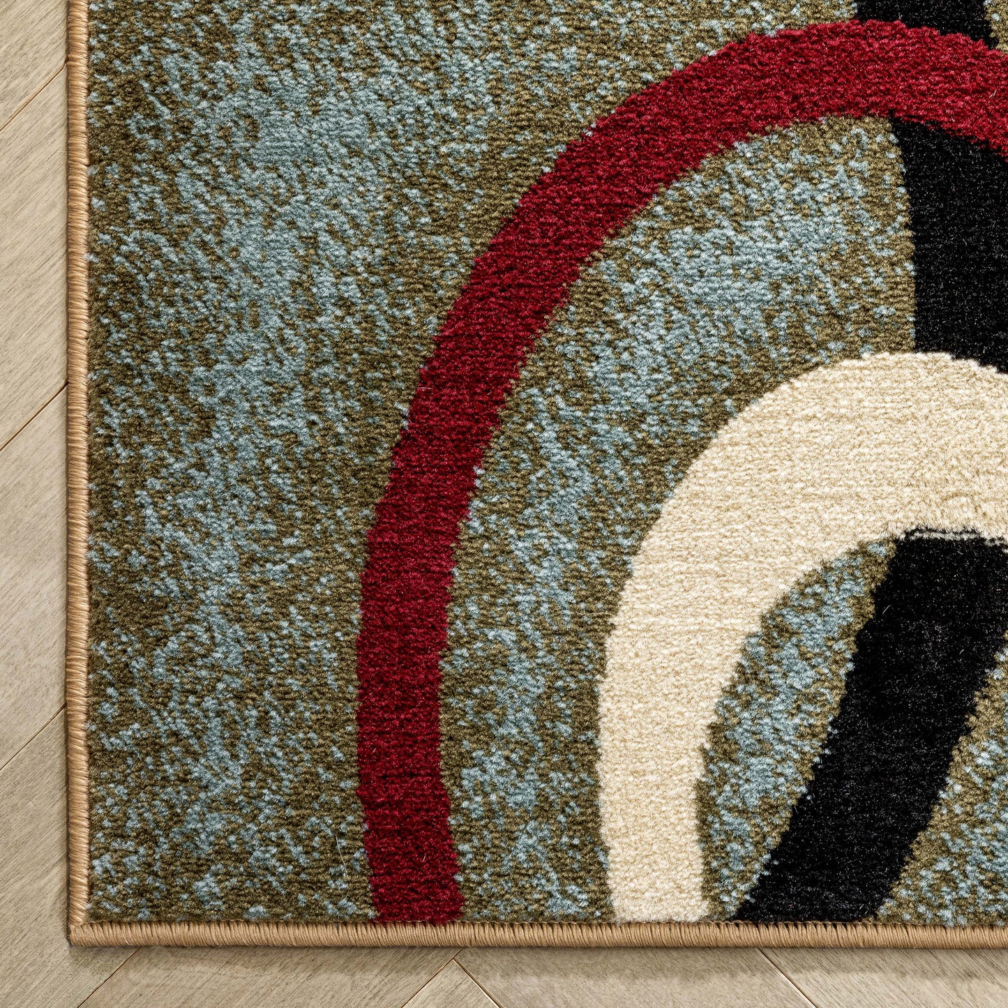 Arcs & Shapes Ivory Modern Rug 54782