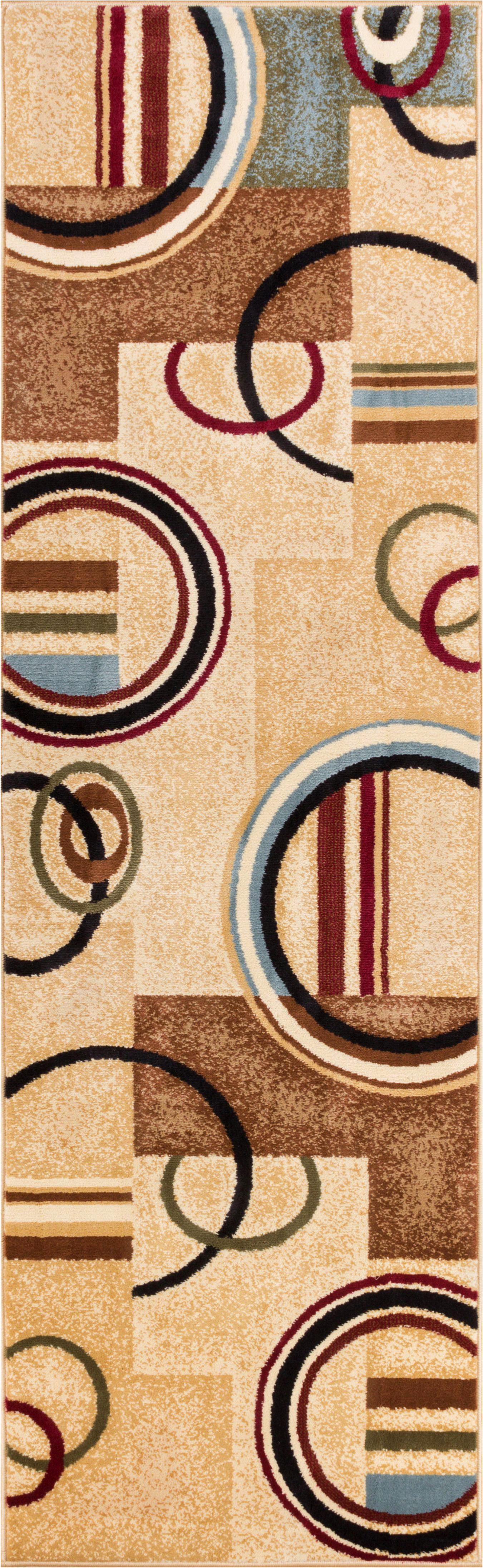 Arcs & Shapes Ivory Modern Rug 54782