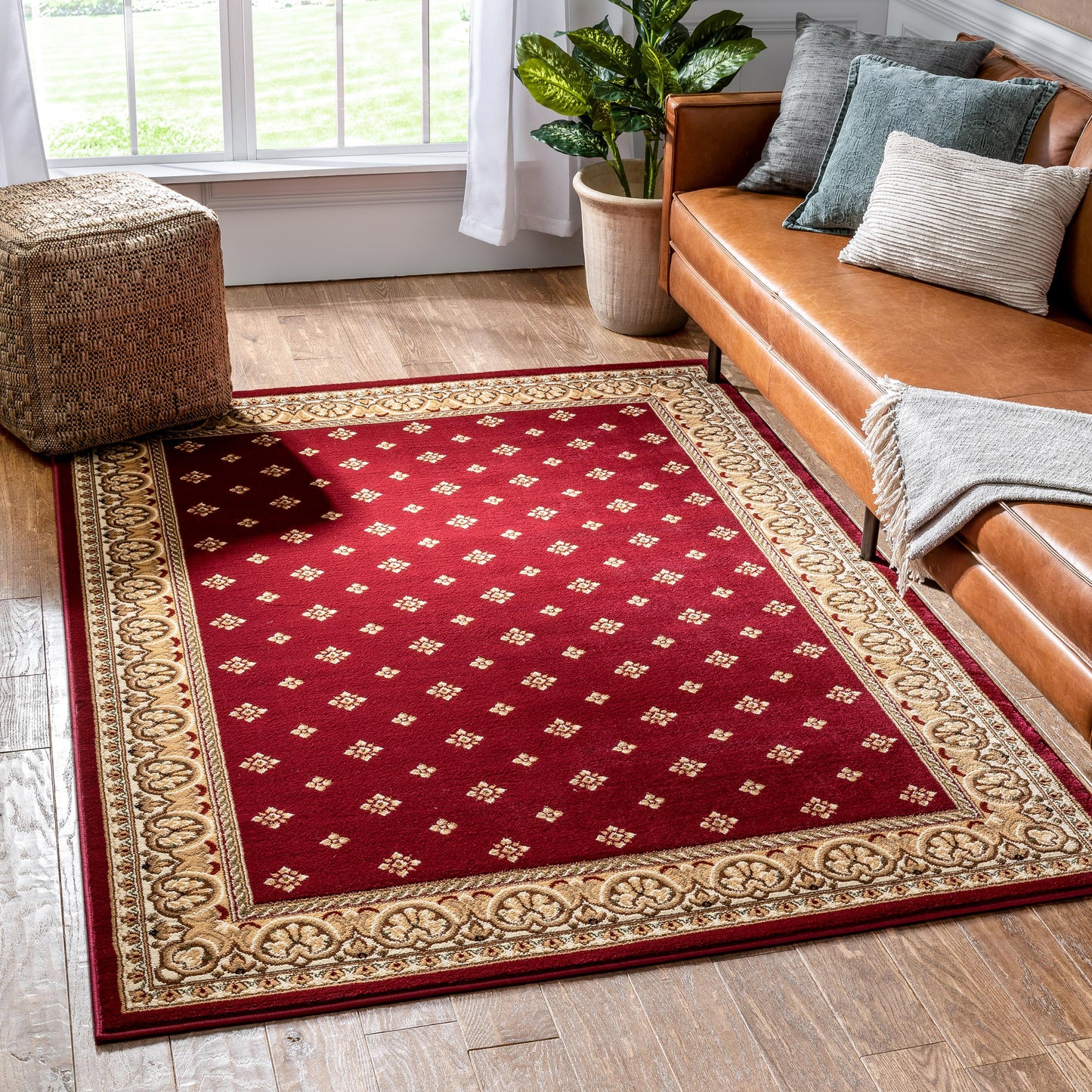 Hudson Terrace Red Traditional Rug 54890