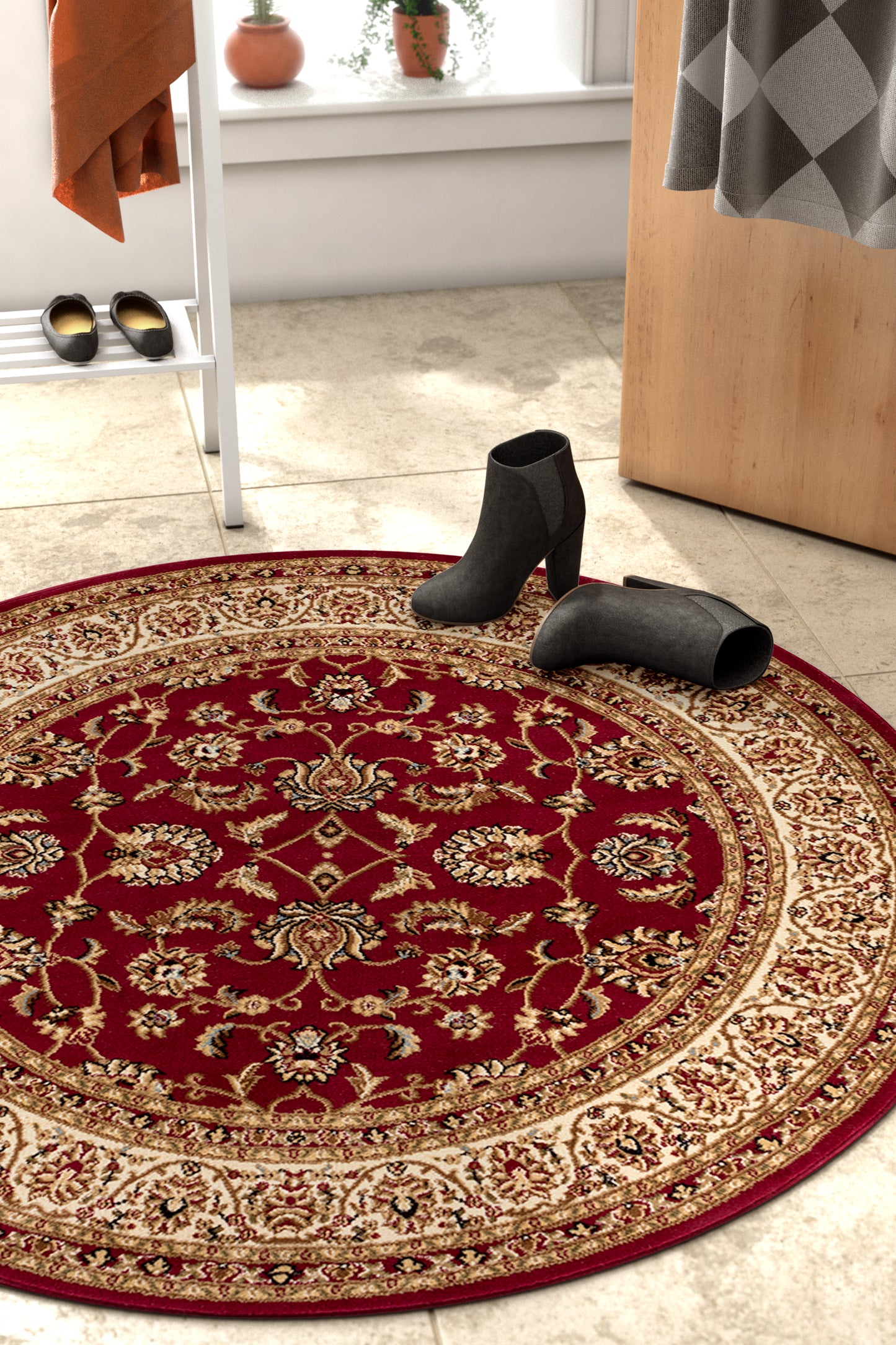 Sarouk Red Traditional Rug 54930