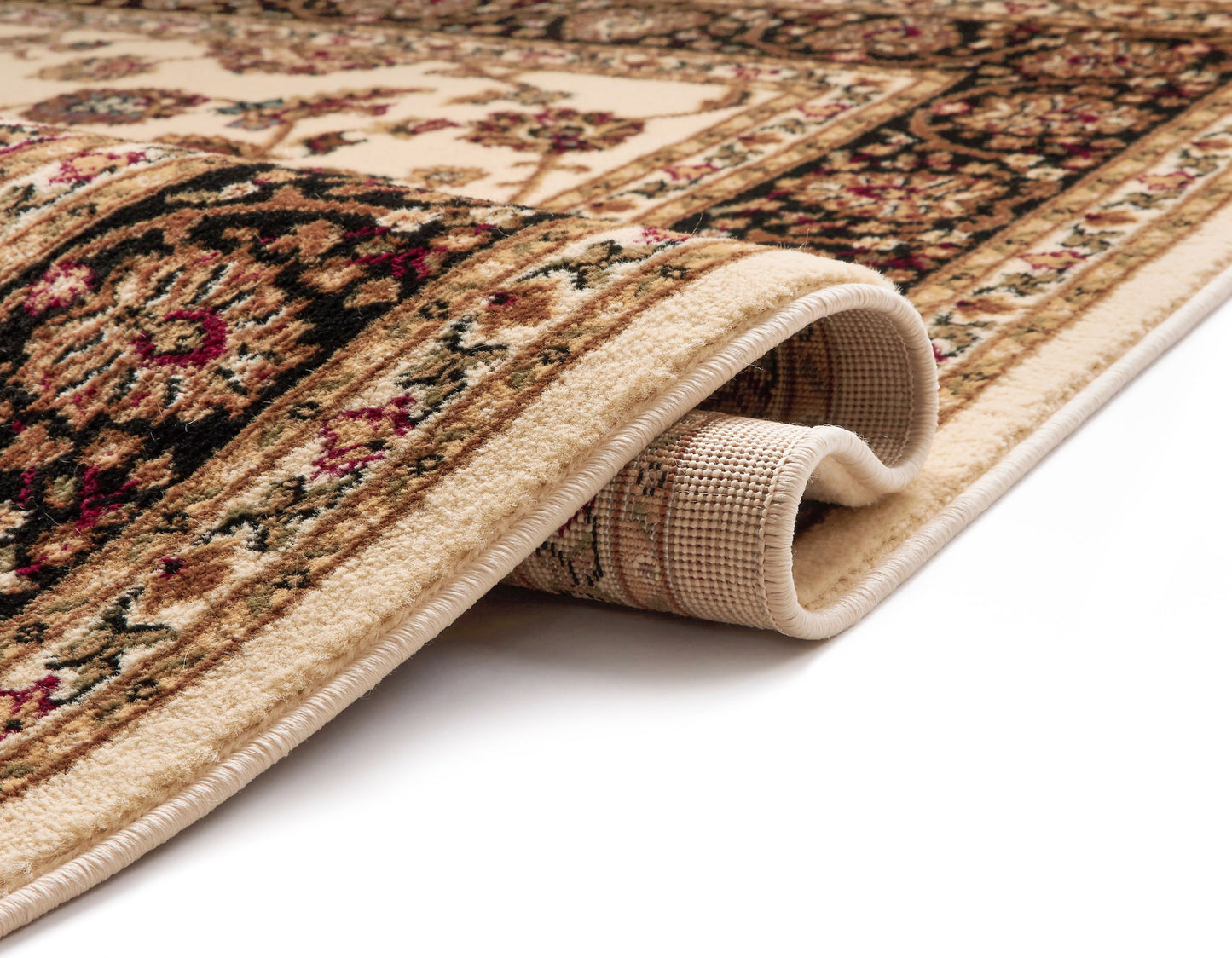 Sarouk Ivory Traditional Rug 54932