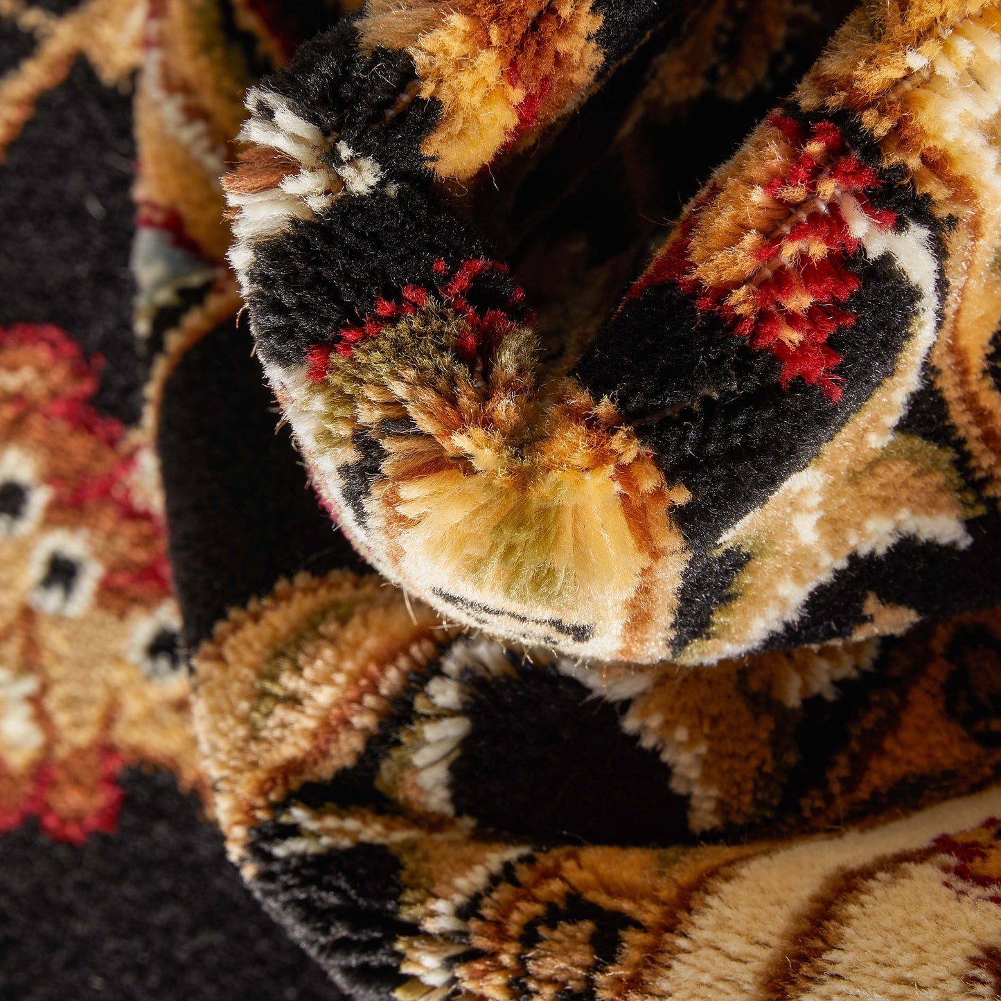 Sarouk Black Traditional Rug 54933