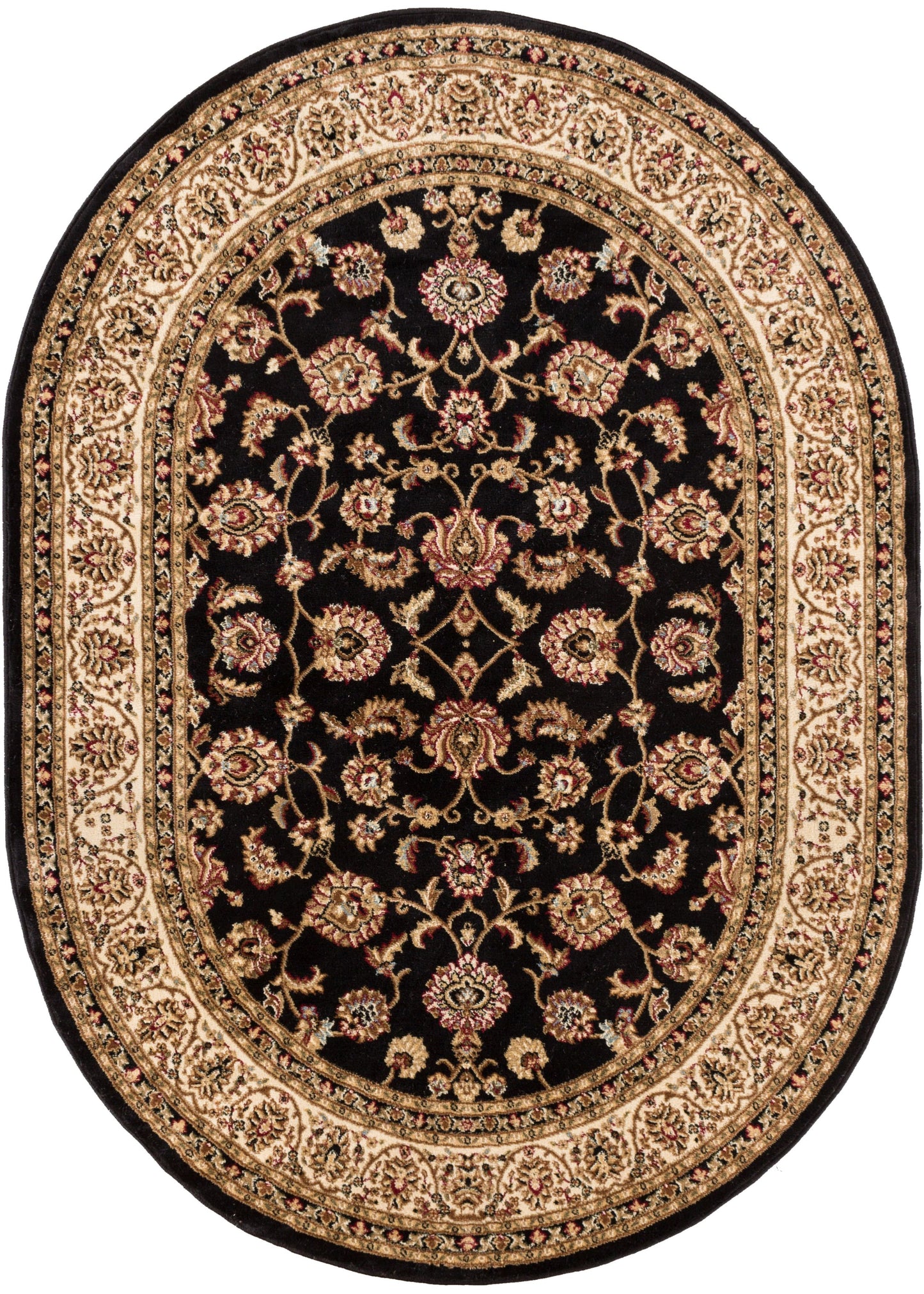 Sarouk Black Traditional Rug 54933