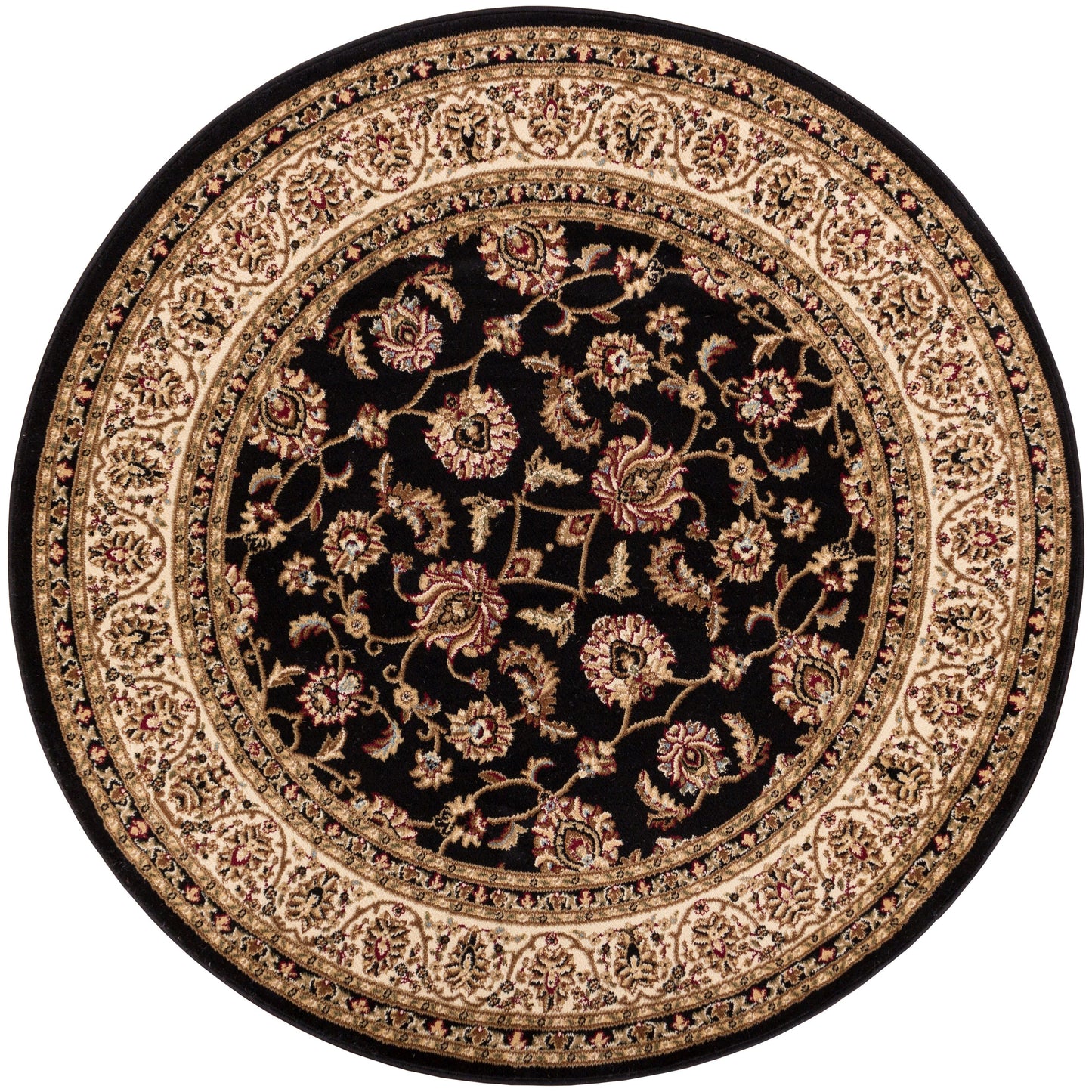 Sarouk Black Traditional Rug 54933