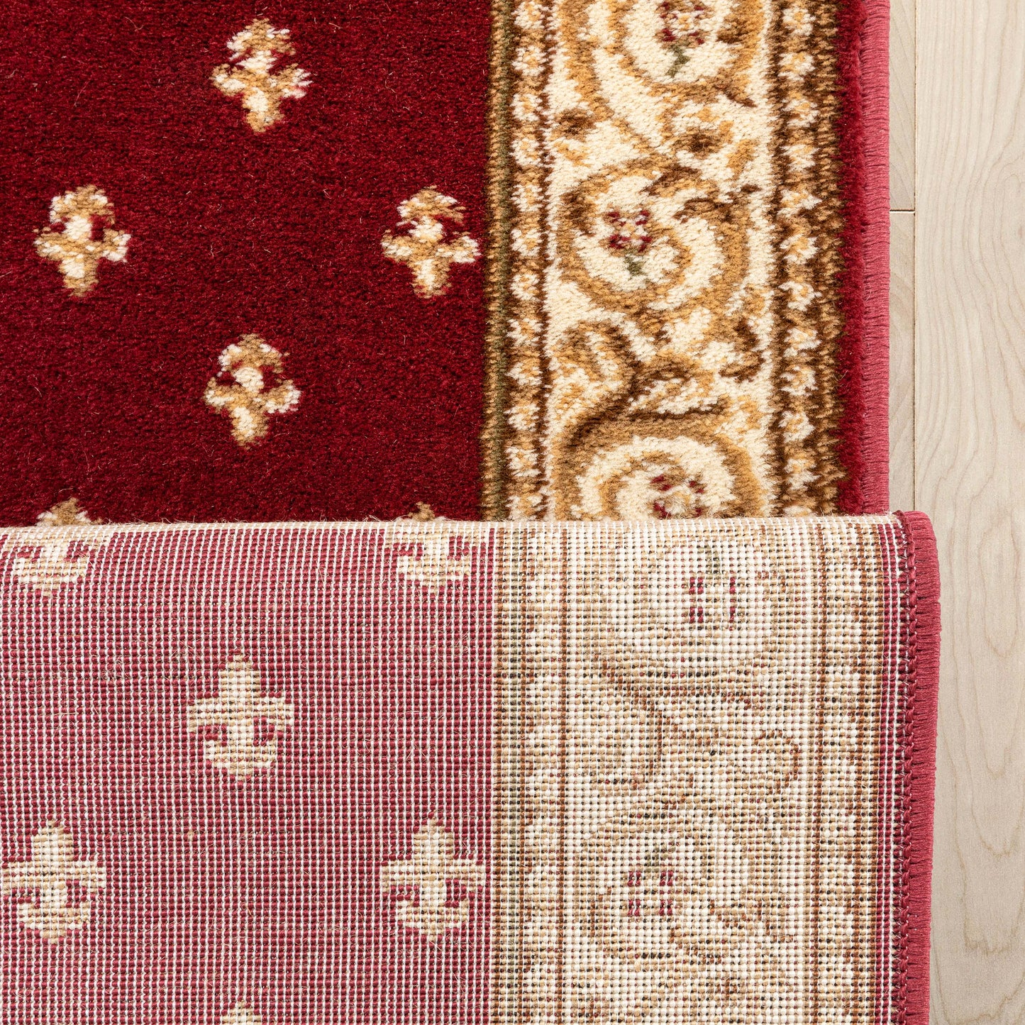 Barclay Fleur De Lis Red Roll 55000
