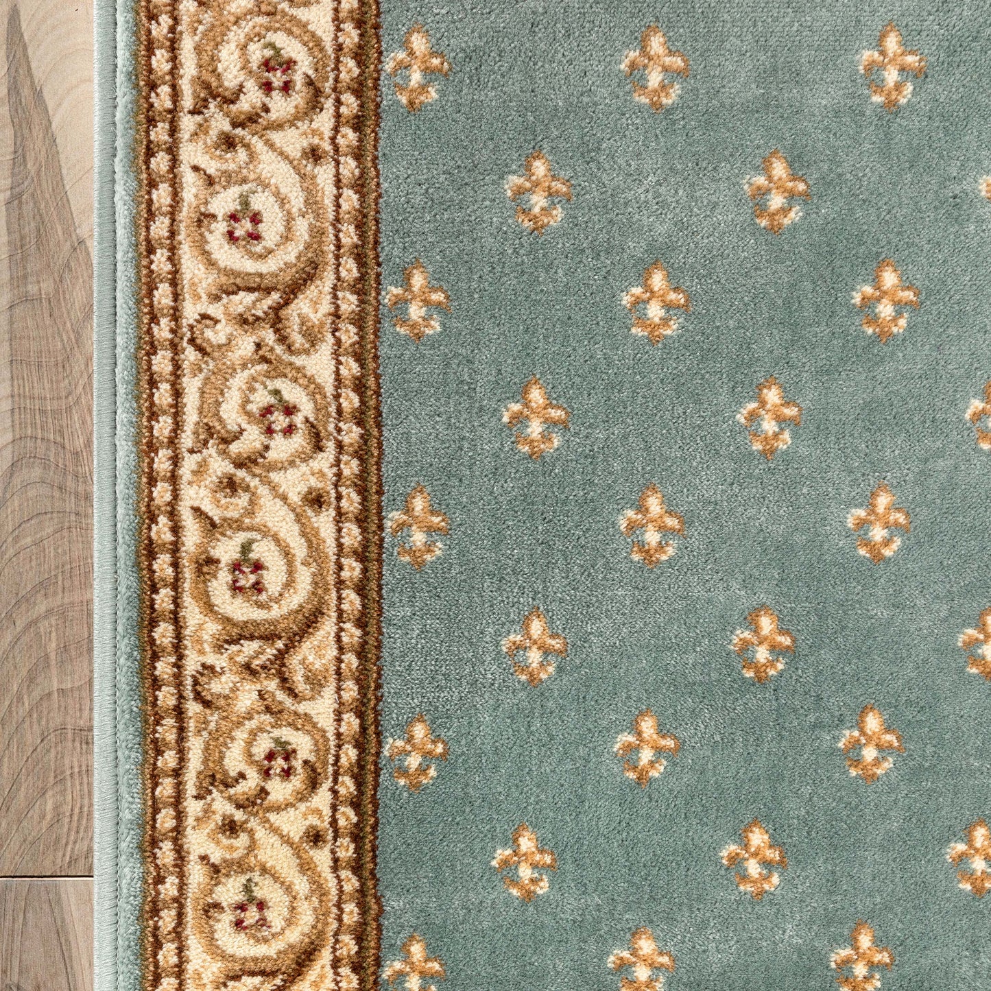 Barclay Fleur De Lis Light Blue Roll 55006
