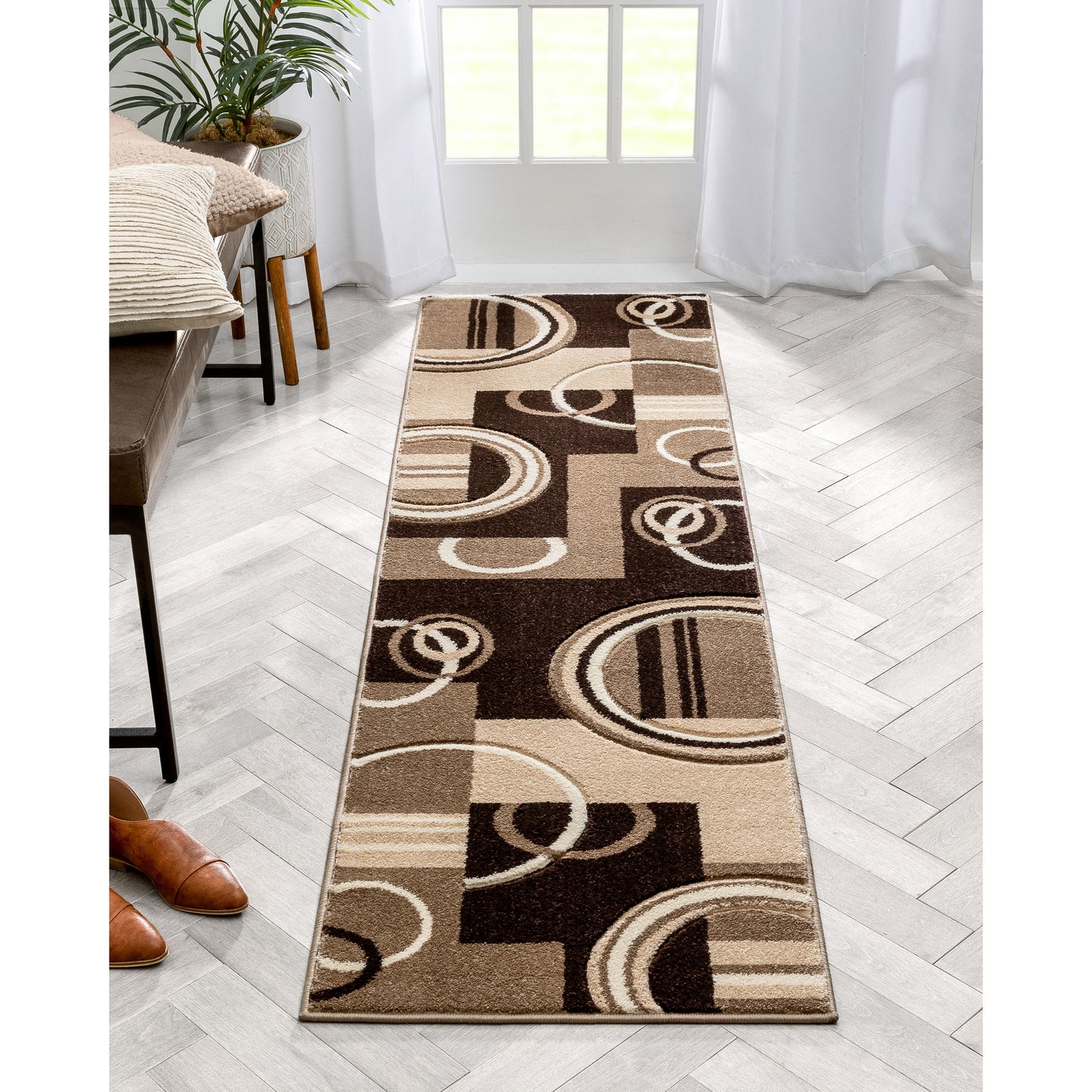 Galaxy Waves Ivory Modern Rug 60012