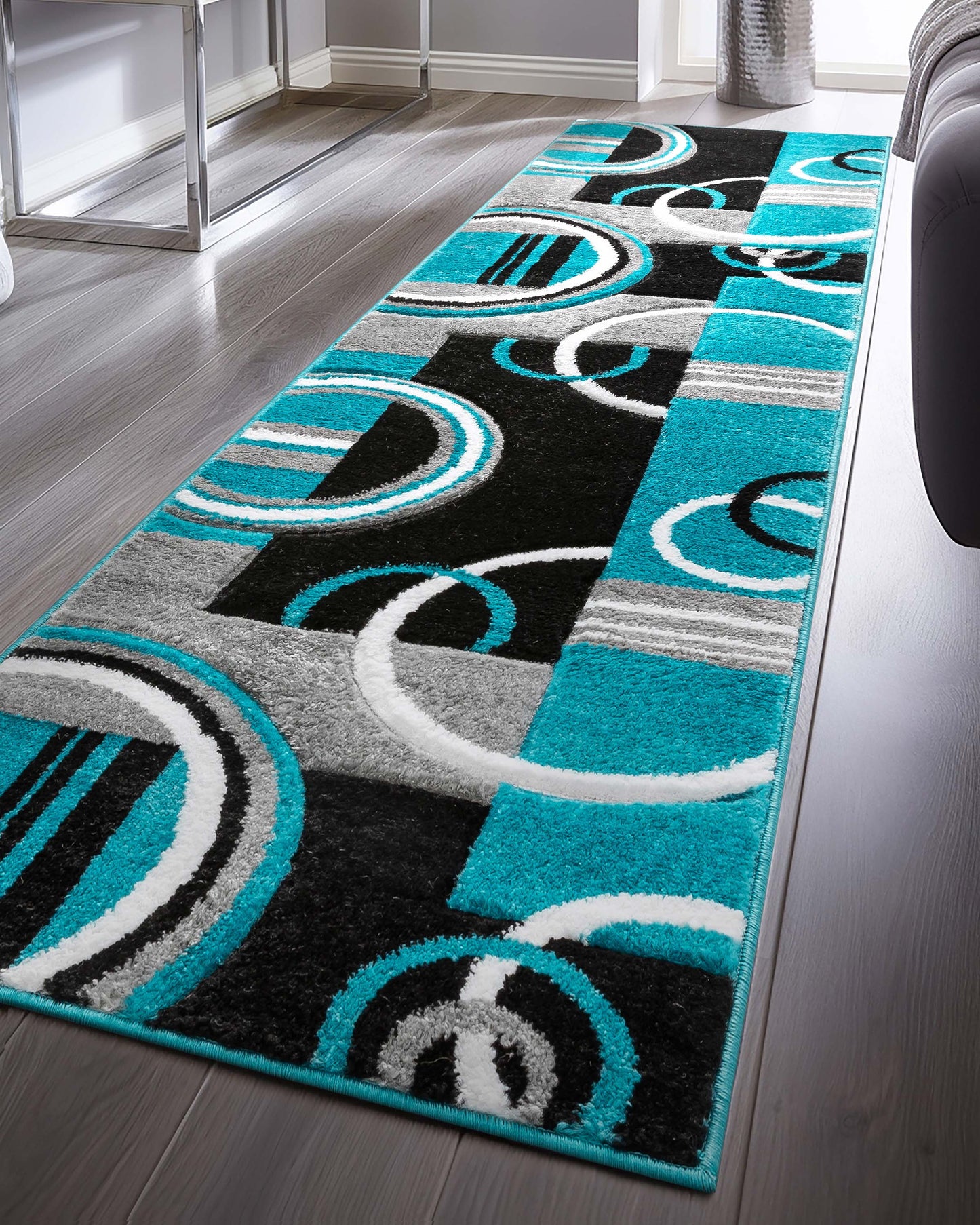 Galaxy Waves Blue Modern Rug 60016