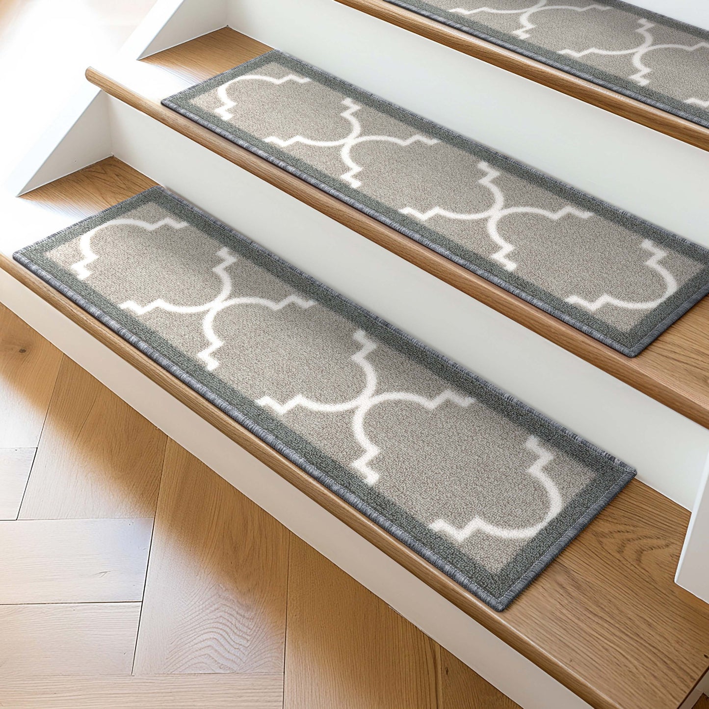 Kings Court Brooklyn Trellis Grey 6518-STE