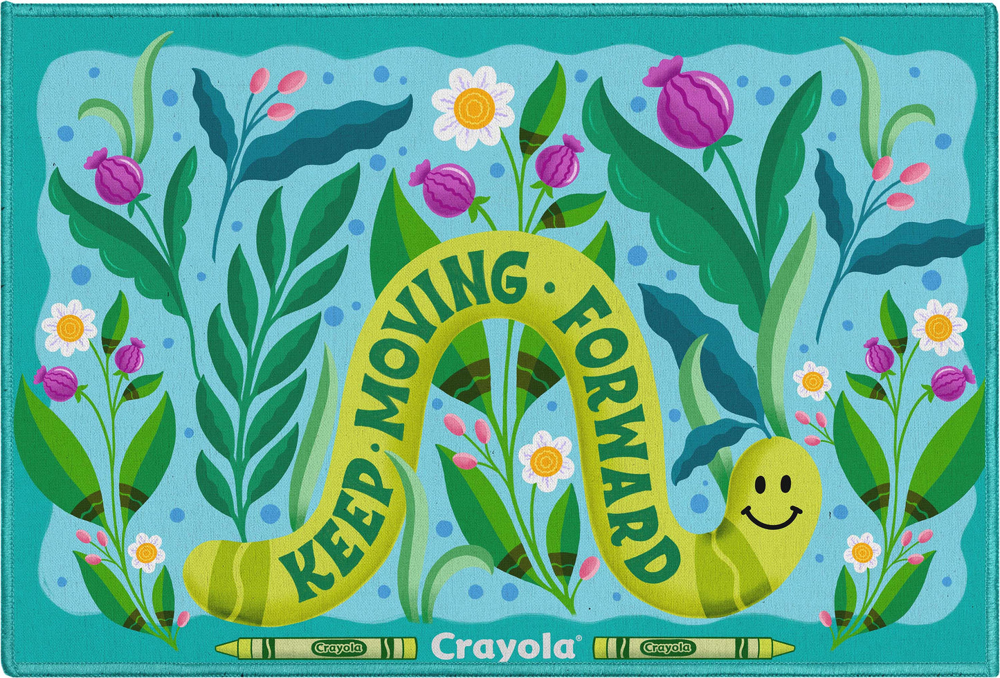 Crayola Keep Moving Blue Rug CRA-05A