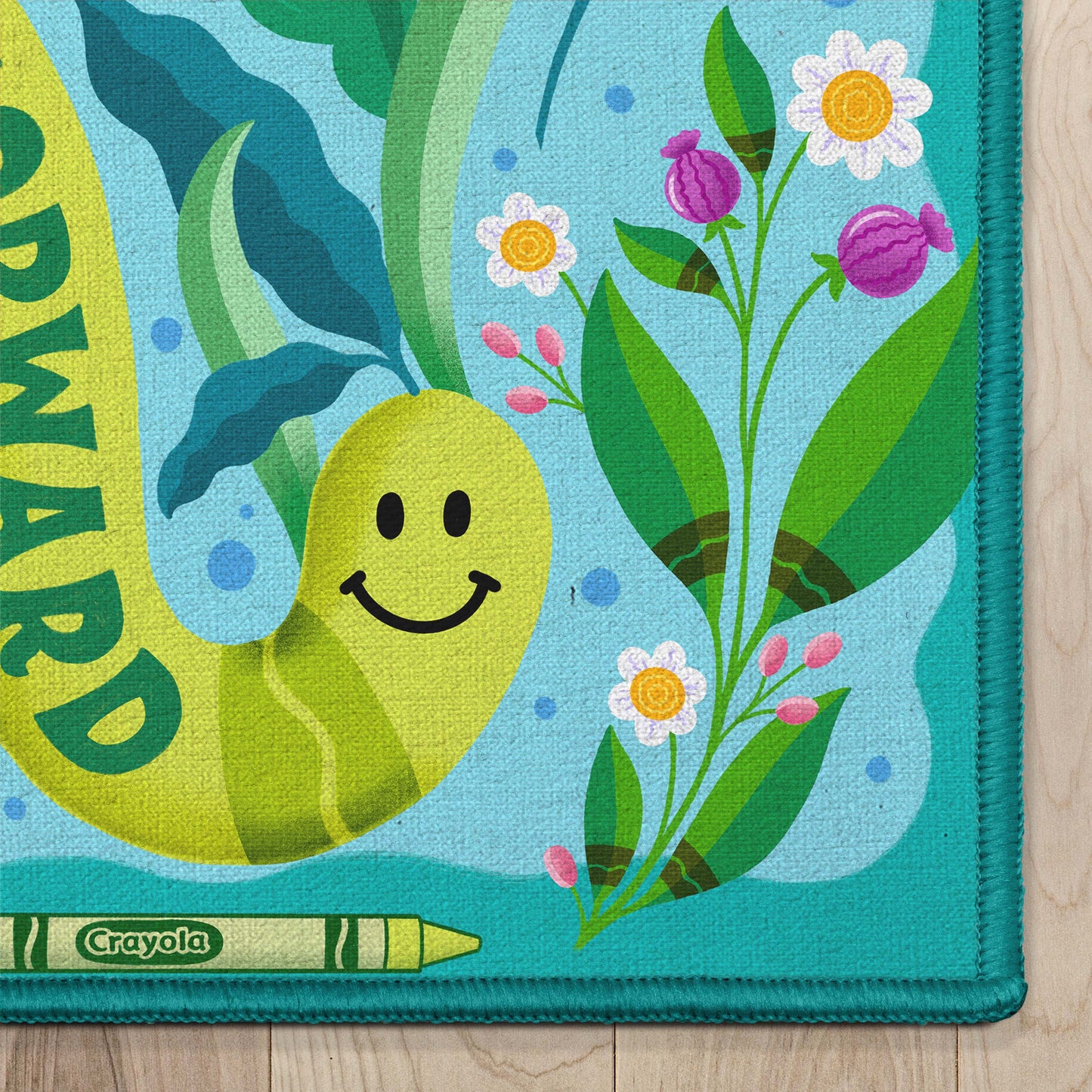Crayola Keep Moving Blue Rug CRA-05A