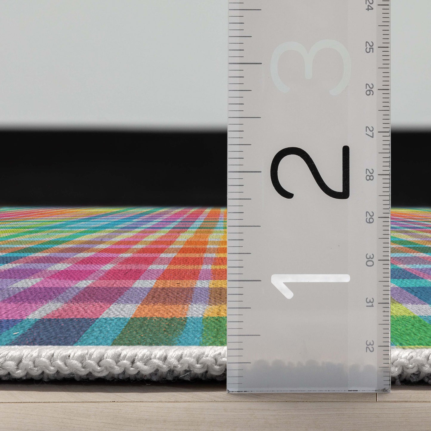 Crayola Multi Plaid Multicolor Rug CRA-19A