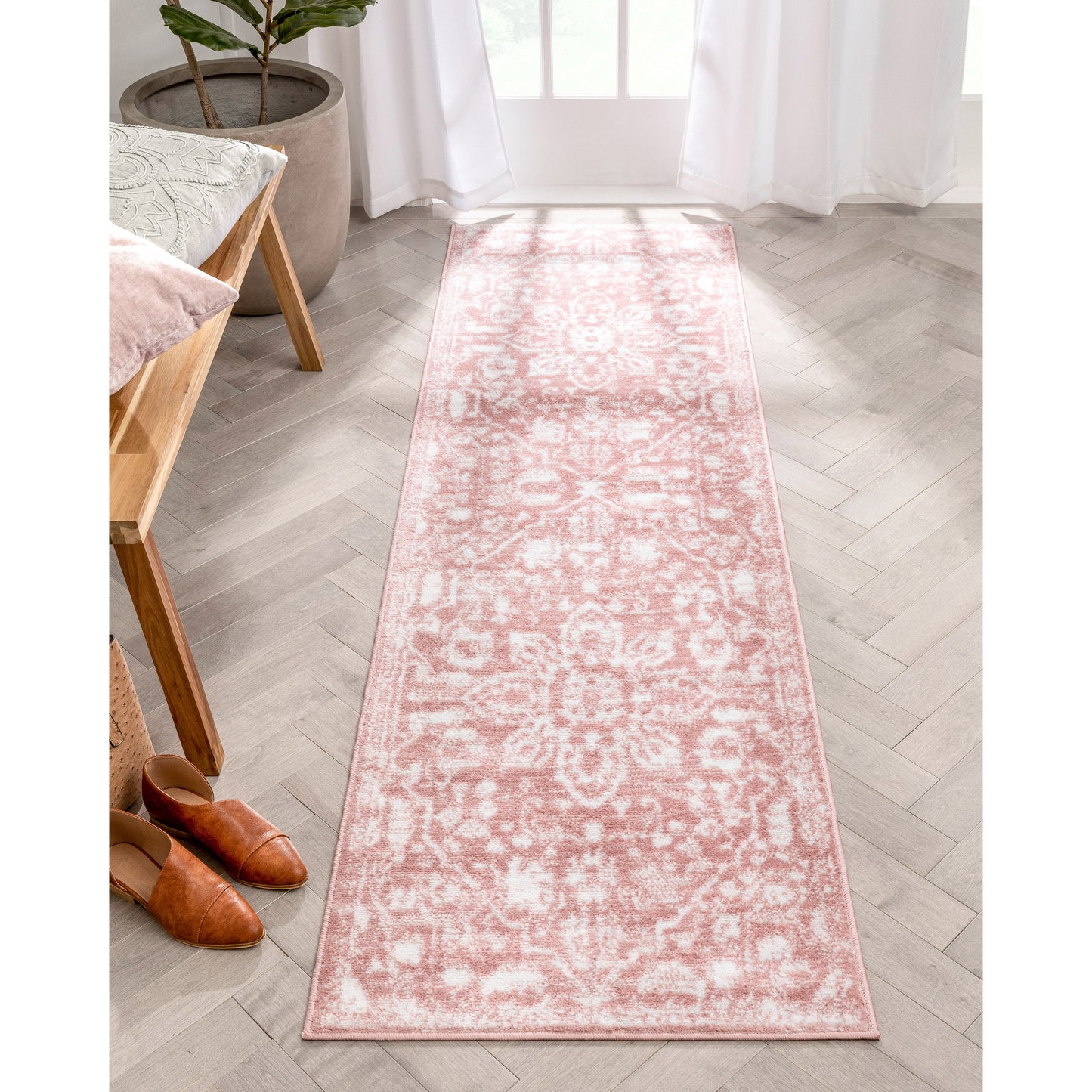 Disa Vintage Medallion Blush Soft Rug DZ-00