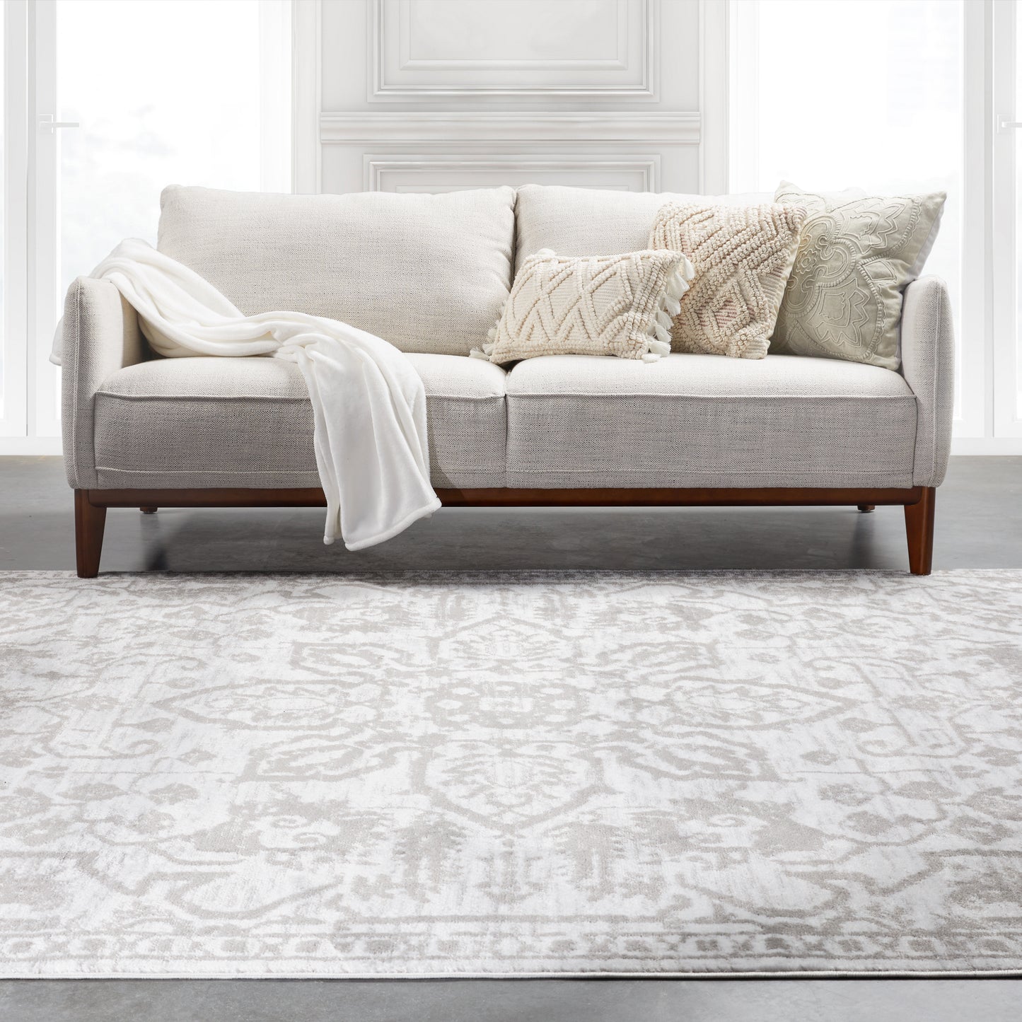 Disa Vintage Medallion Cream Soft Rug DZ-02