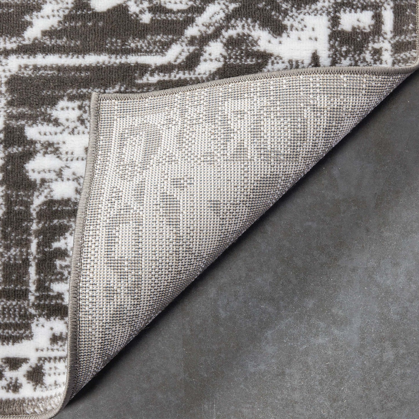 Disa Vintage Medallion Grey Soft Rug DZ-03