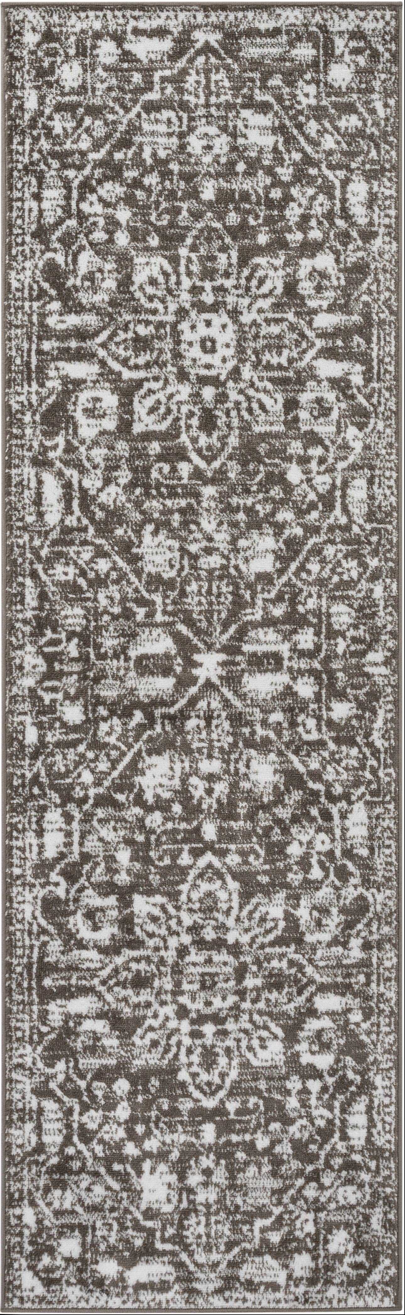 Disa Vintage Medallion Grey Soft Rug DZ-03