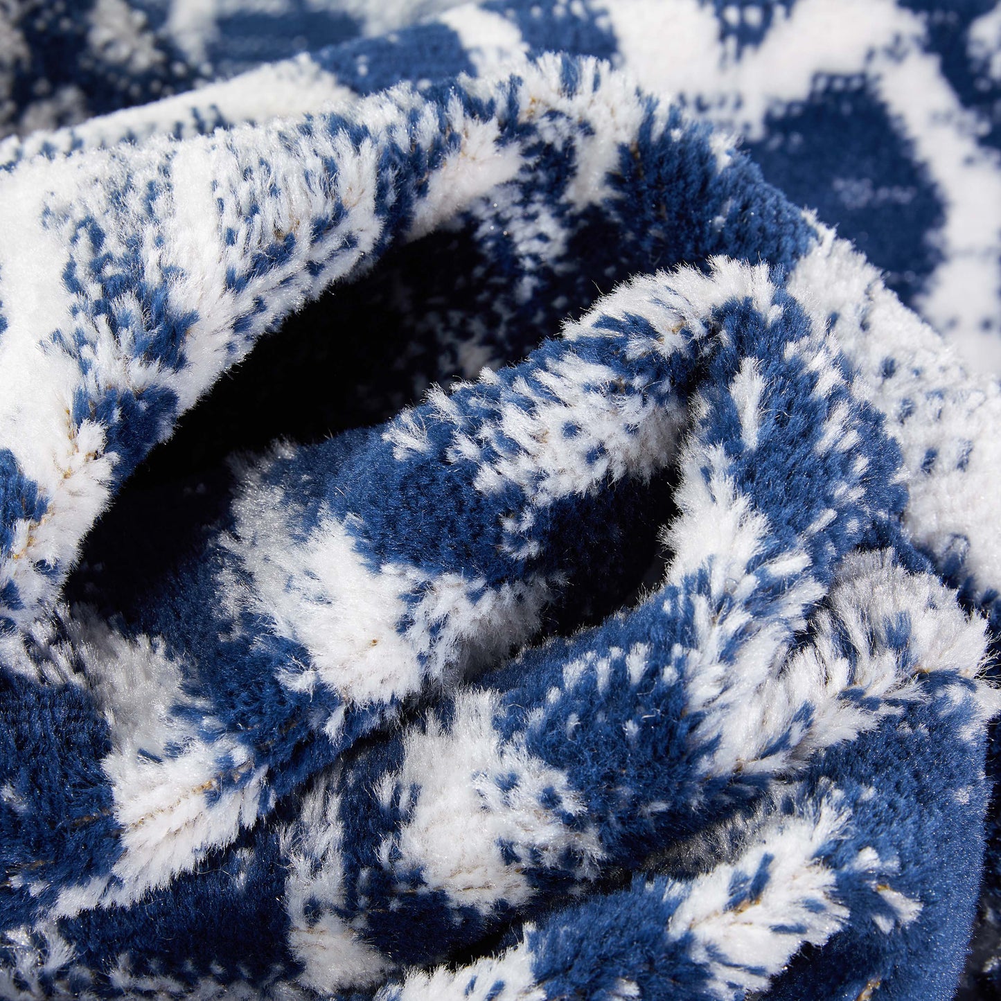 Disa Vintage Medallion Dark Blue Soft Rug DZ-04