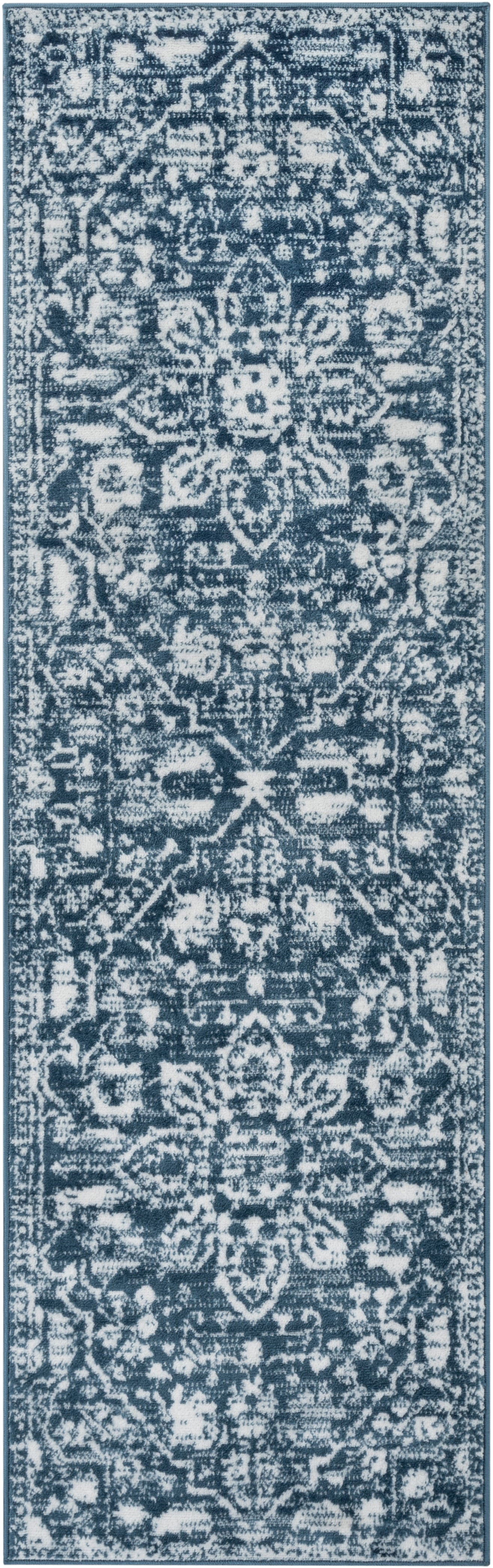 Disa Vintage Medallion Light Blue Soft Rug DZ-06