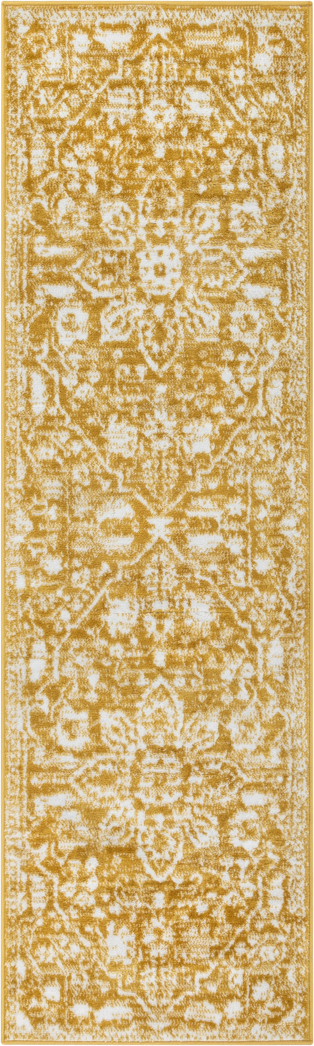 Disa Vintage Medallion Gold Soft Rug DZ-08