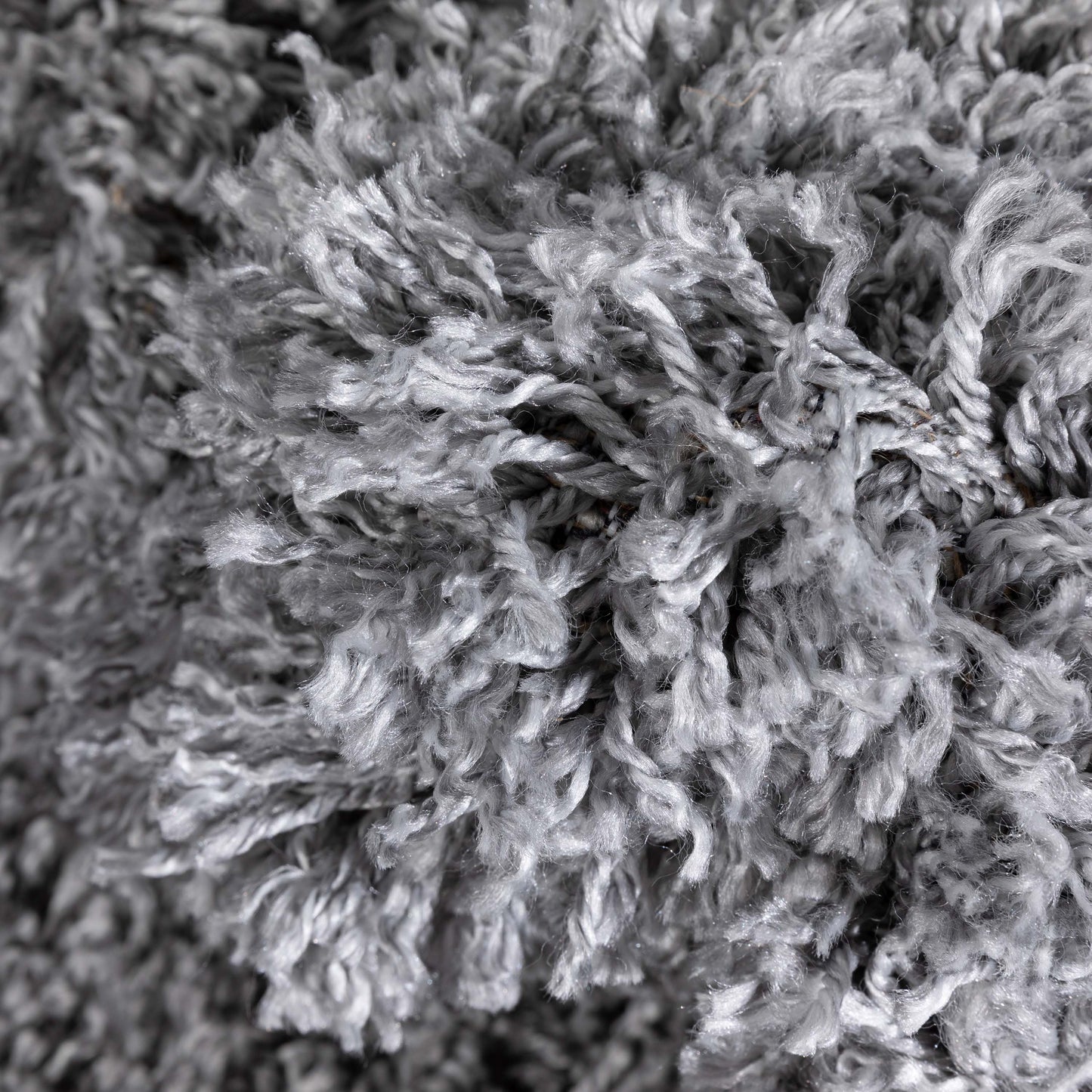 Emerson Modern Solid Grey Textured Shag Rug ELL-27