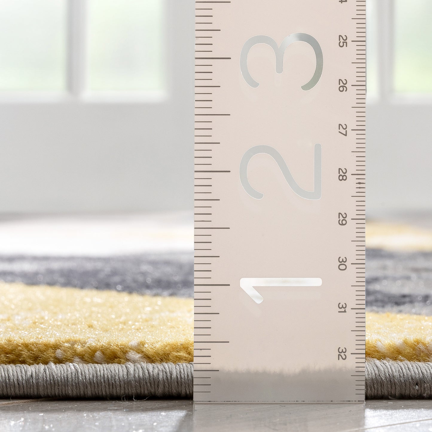 Rosa Gold Modern Geometric 3D Textured Rug GV-101