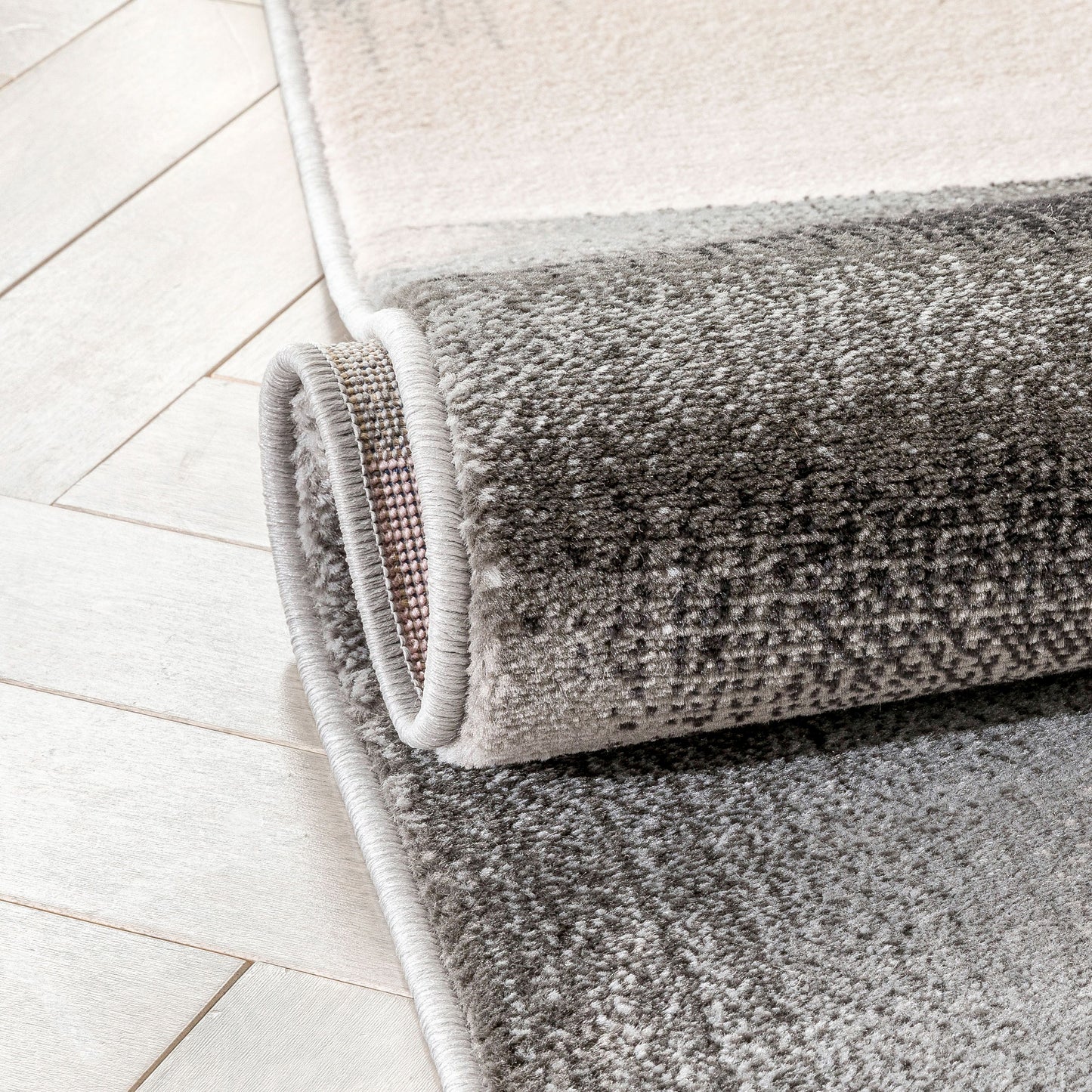 Louisa Blush Pink Modern Geometric Boxes 3D Textured Rug GV-77