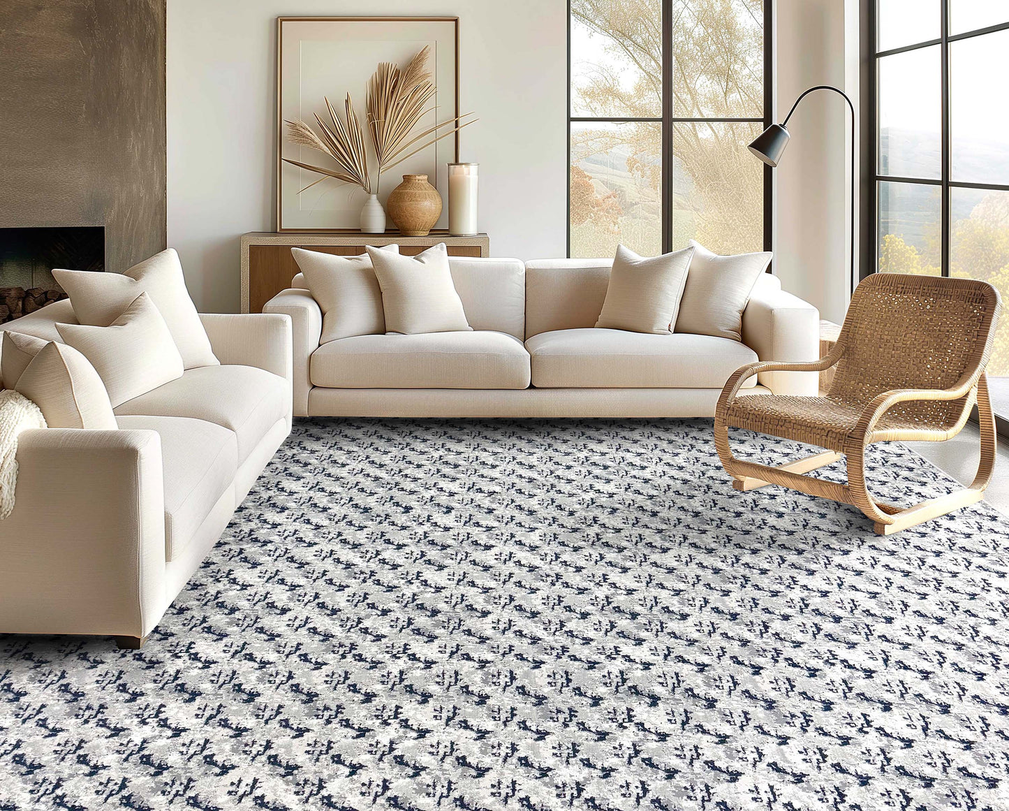 Infinite Horizon Golden Aegean Shadowplay Broadloom Roll IH-01