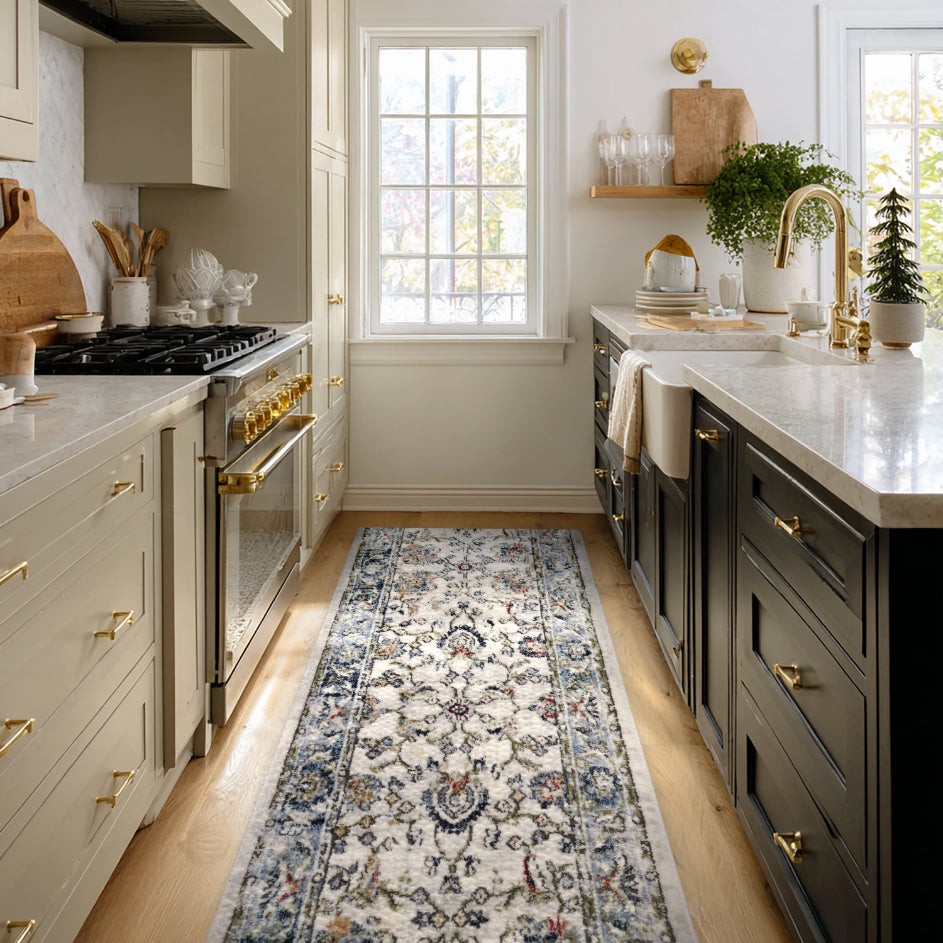 Indira Elysium Ivory Roll Runner IND-102
