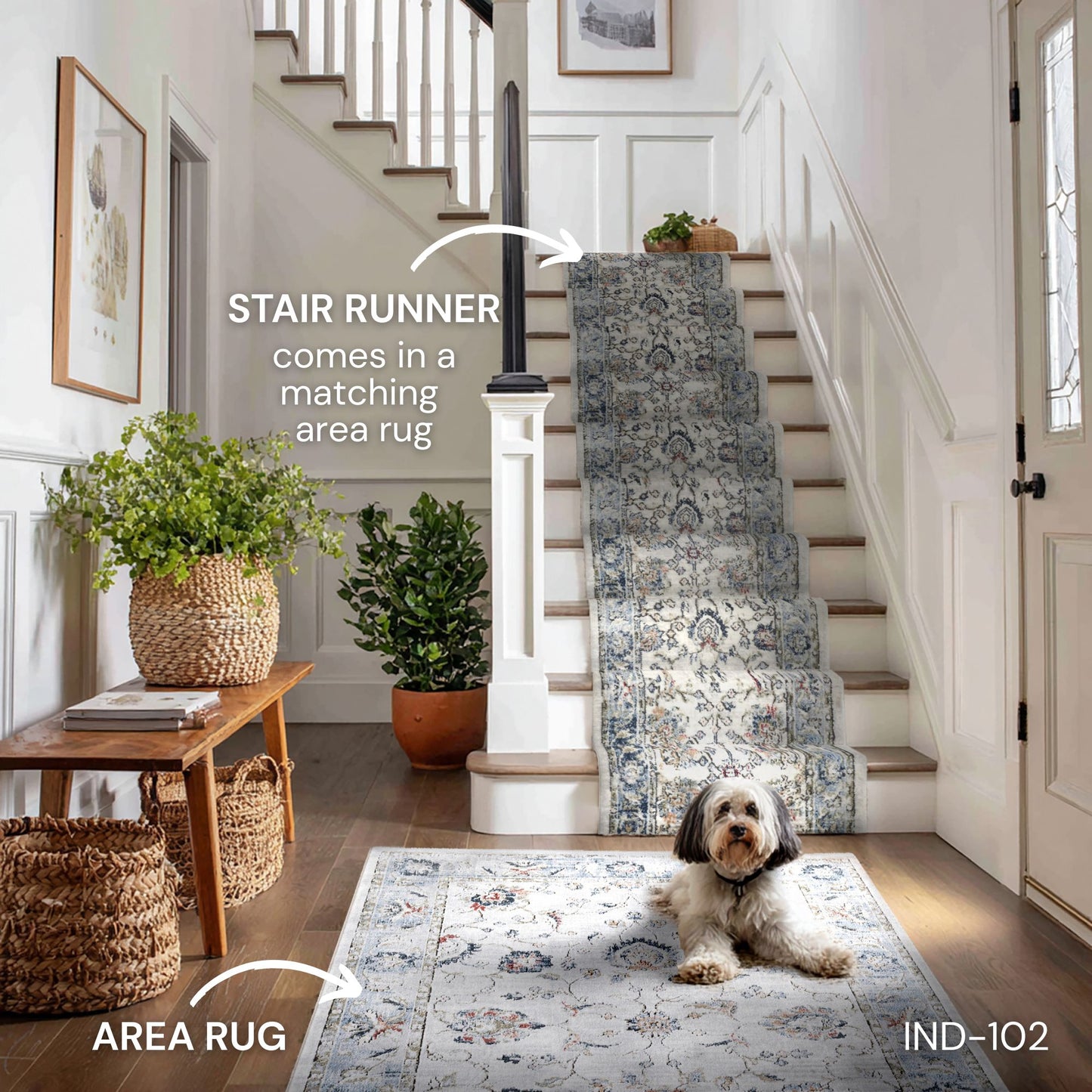 Indira Elysium Ivory Roll Runner IND-102