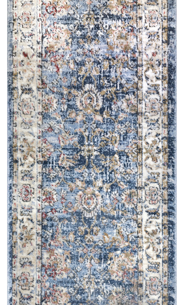 Indira Elysium Midnight Blue Roll Runner IND-106